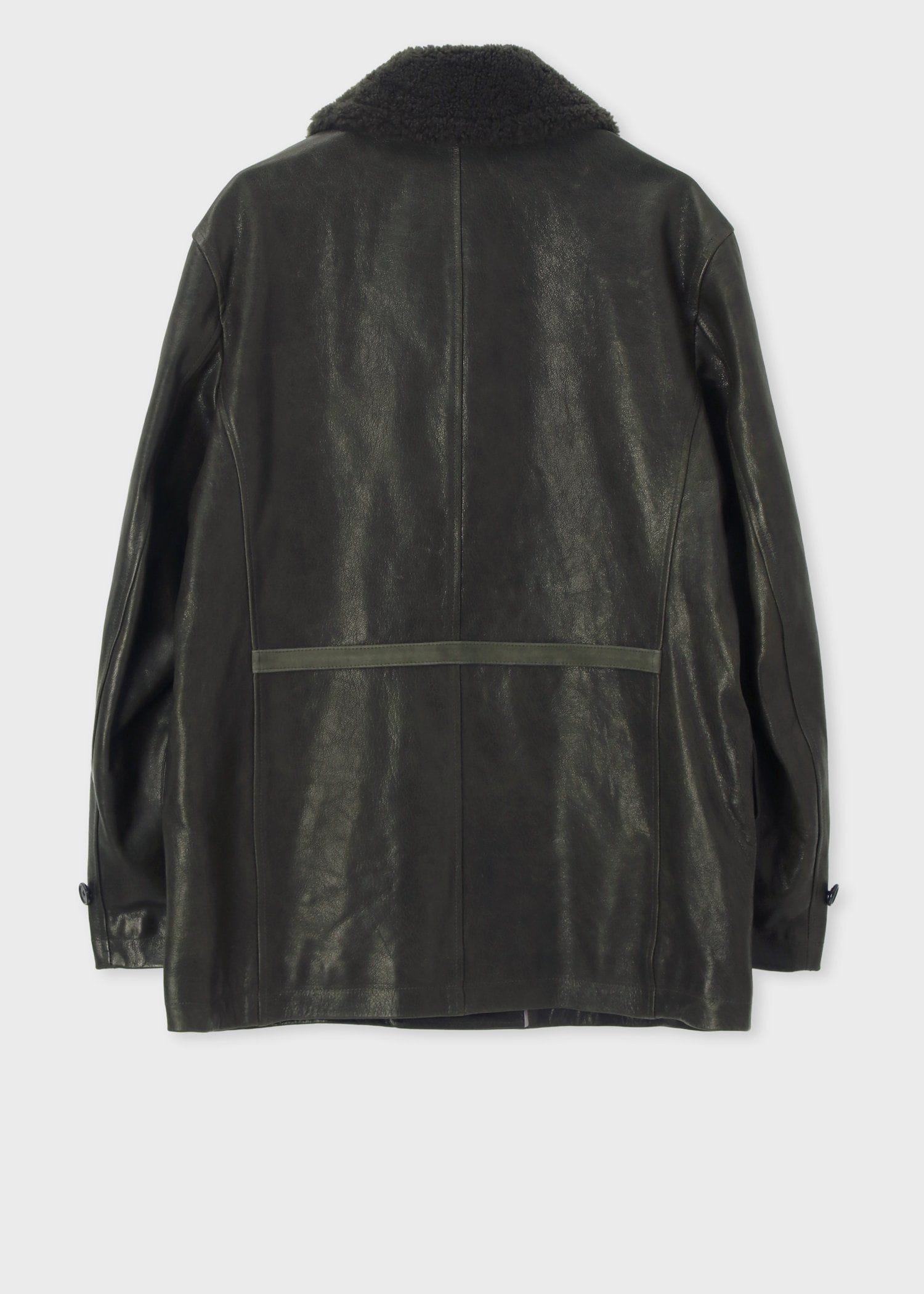 ダブルブレスト ゴートレザーブルゾン