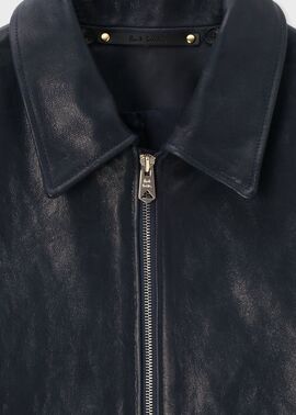 【希少】ポールスミス　短丈レザーブルゾン Paul Smith ポールスミス シングルライダース レザージャケット