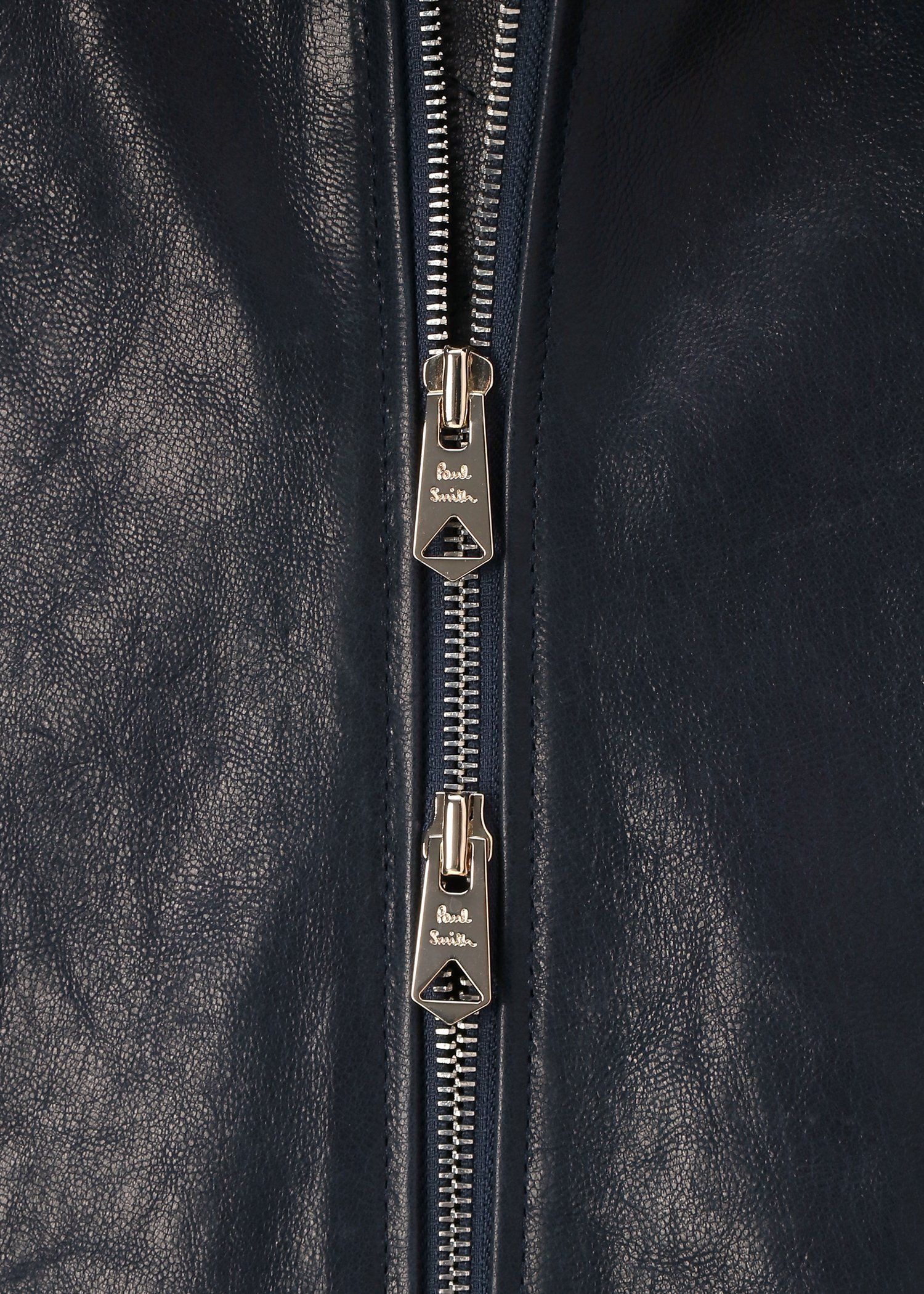 デタッチャブルボア ゴートレザーブルゾン（ネイビー） ｜ポール・スミス