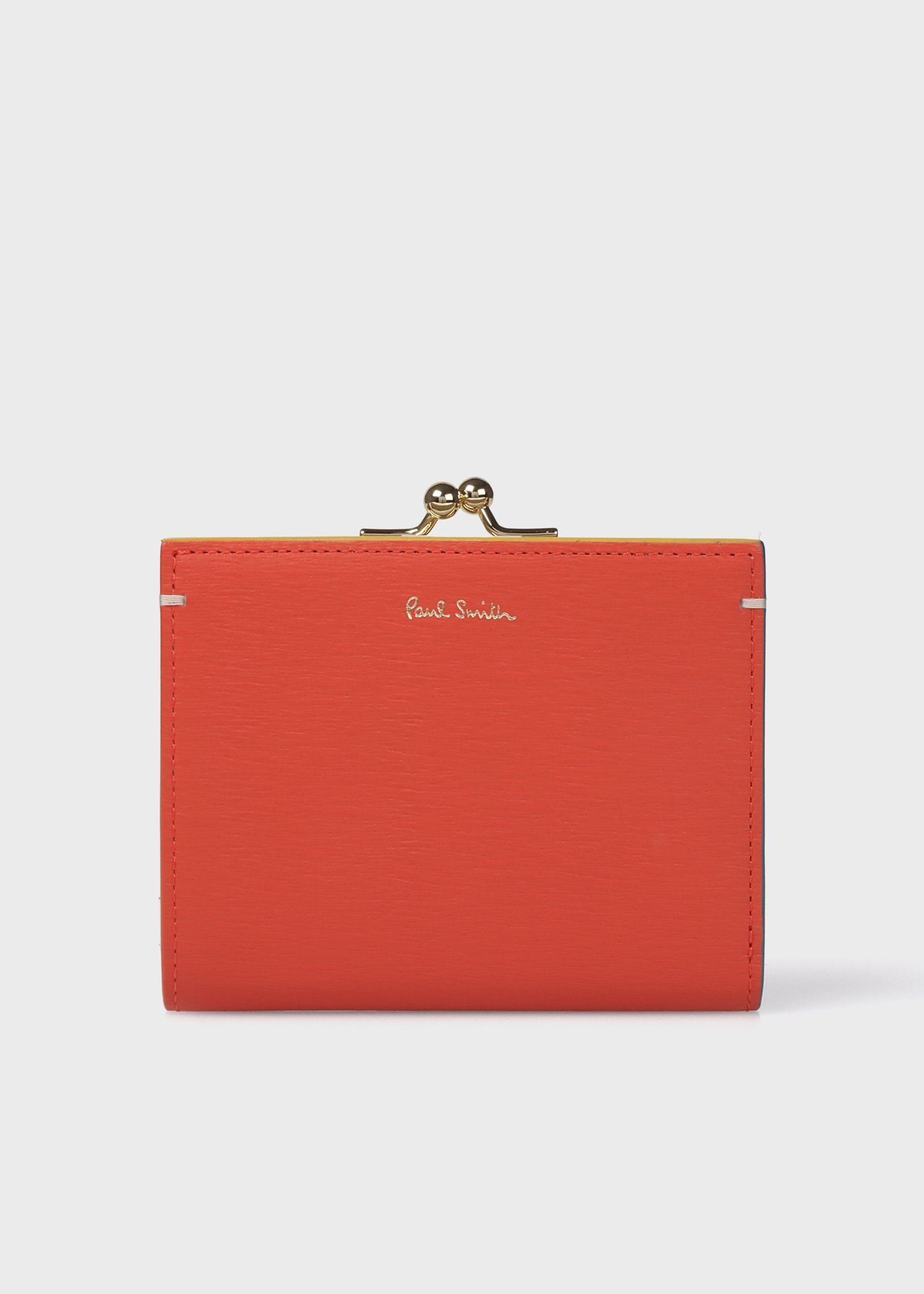 カラードエッジ がま口 2つ折り財布