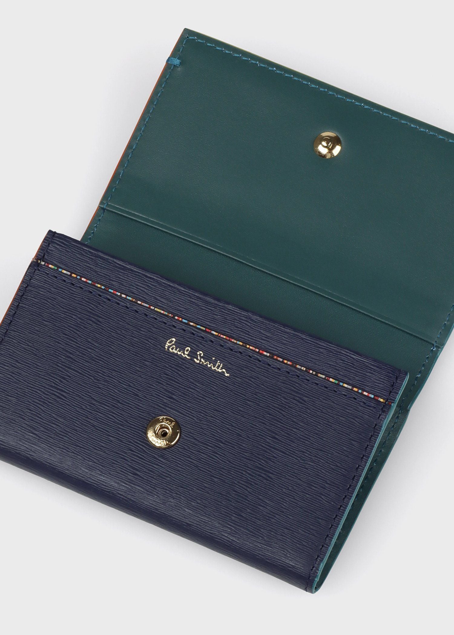 カラードエッジ 名刺入れ（ネイビー） ｜ポール・スミス
