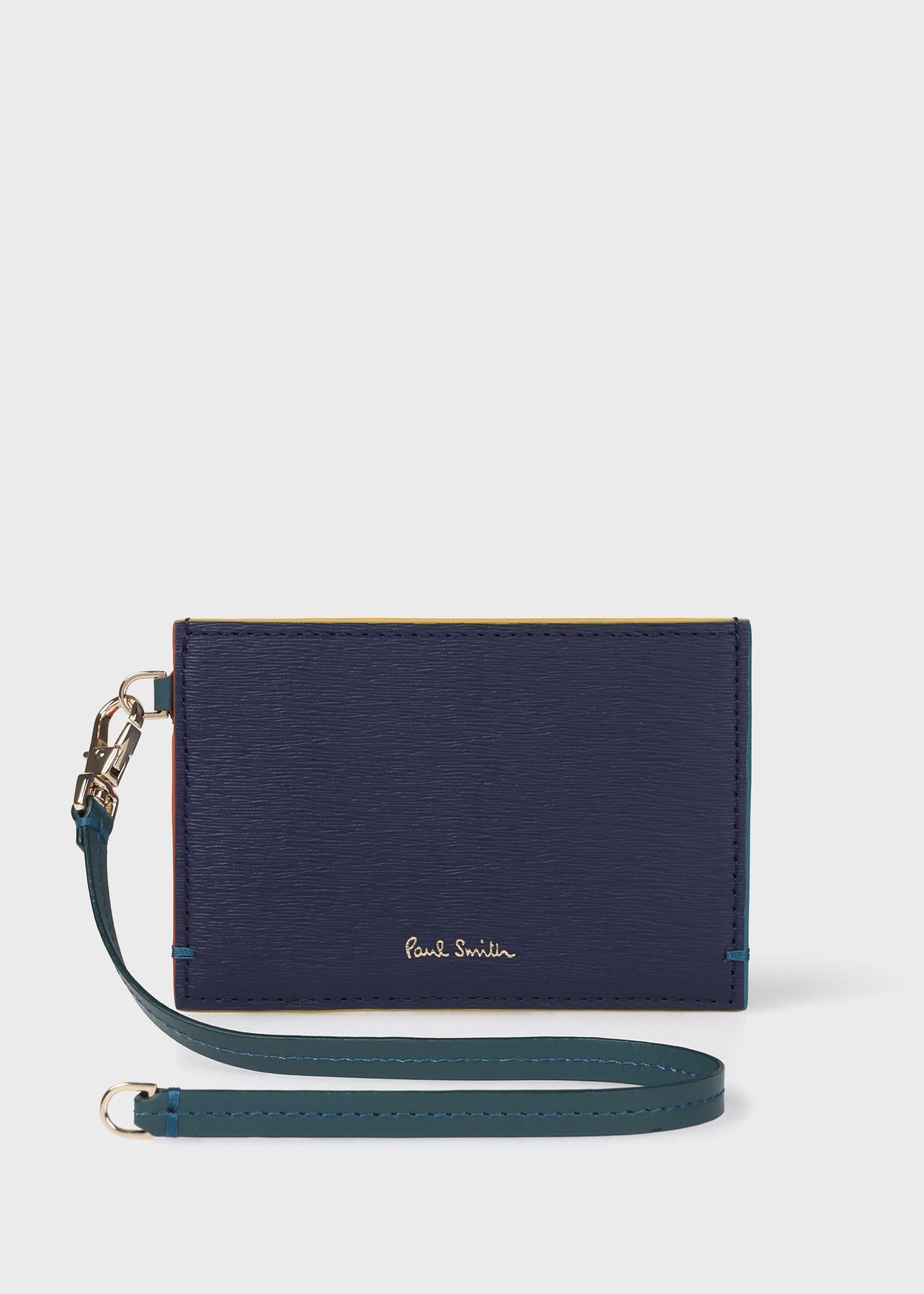 カラードエッジ パスケース（ネイビー） ｜ポール・スミス