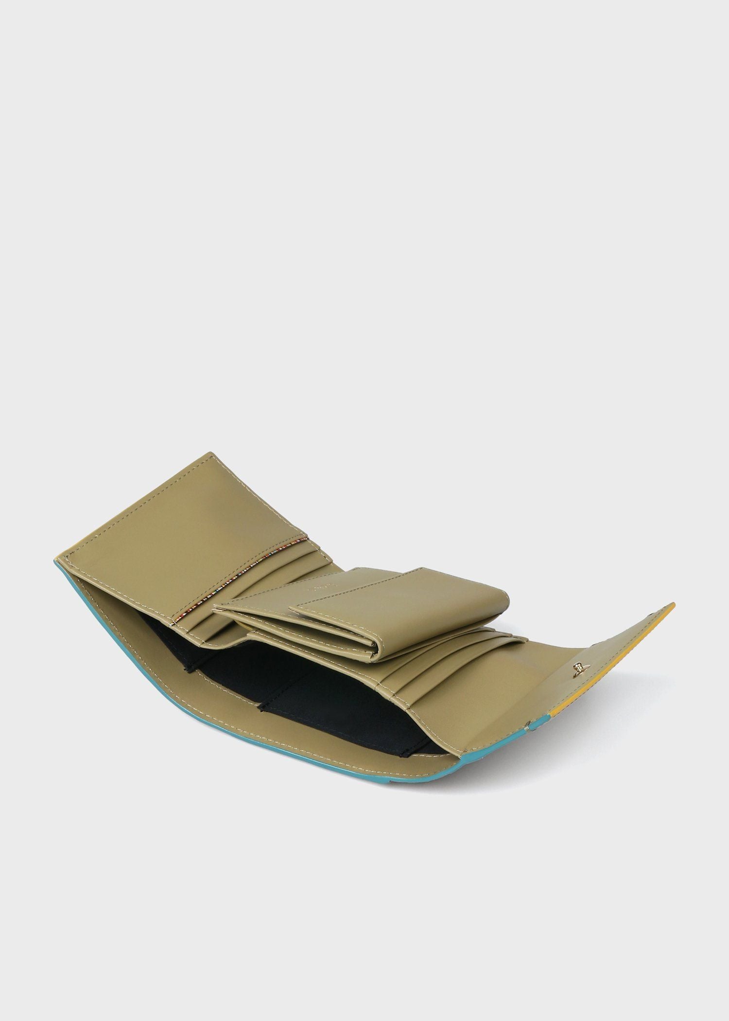 カラードエッジ 3つ折り財布（ベージュ） ｜ポール・スミス