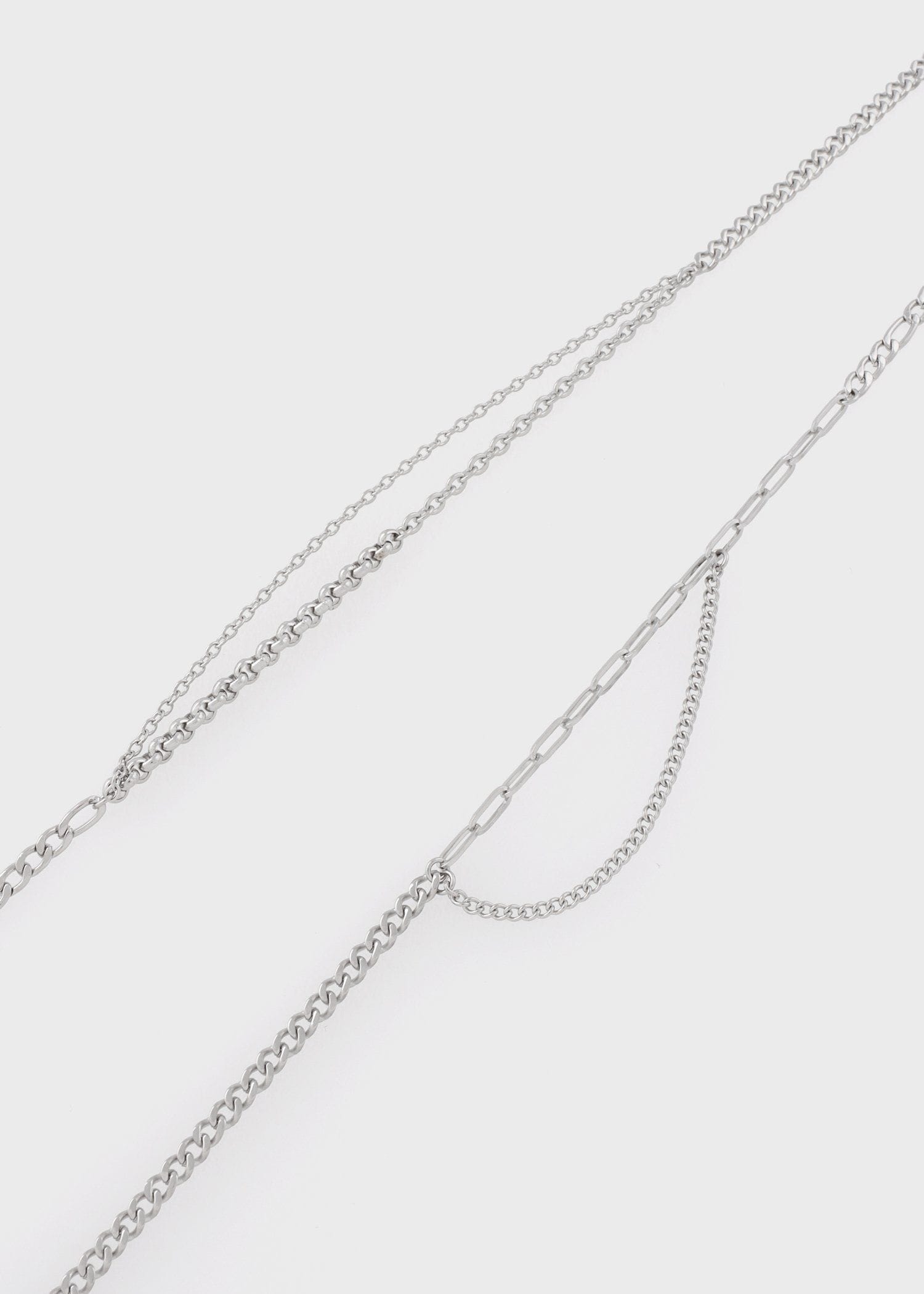 "Layered Mixed Chain" ネックレス