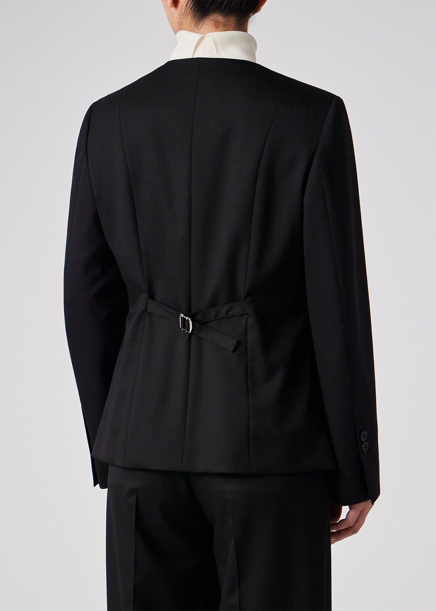 ウィメンズ トラベル ノーカラー ジャケット