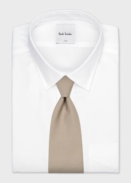 コットンソリッド タイ（ベージュ） ｜ポール・スミス