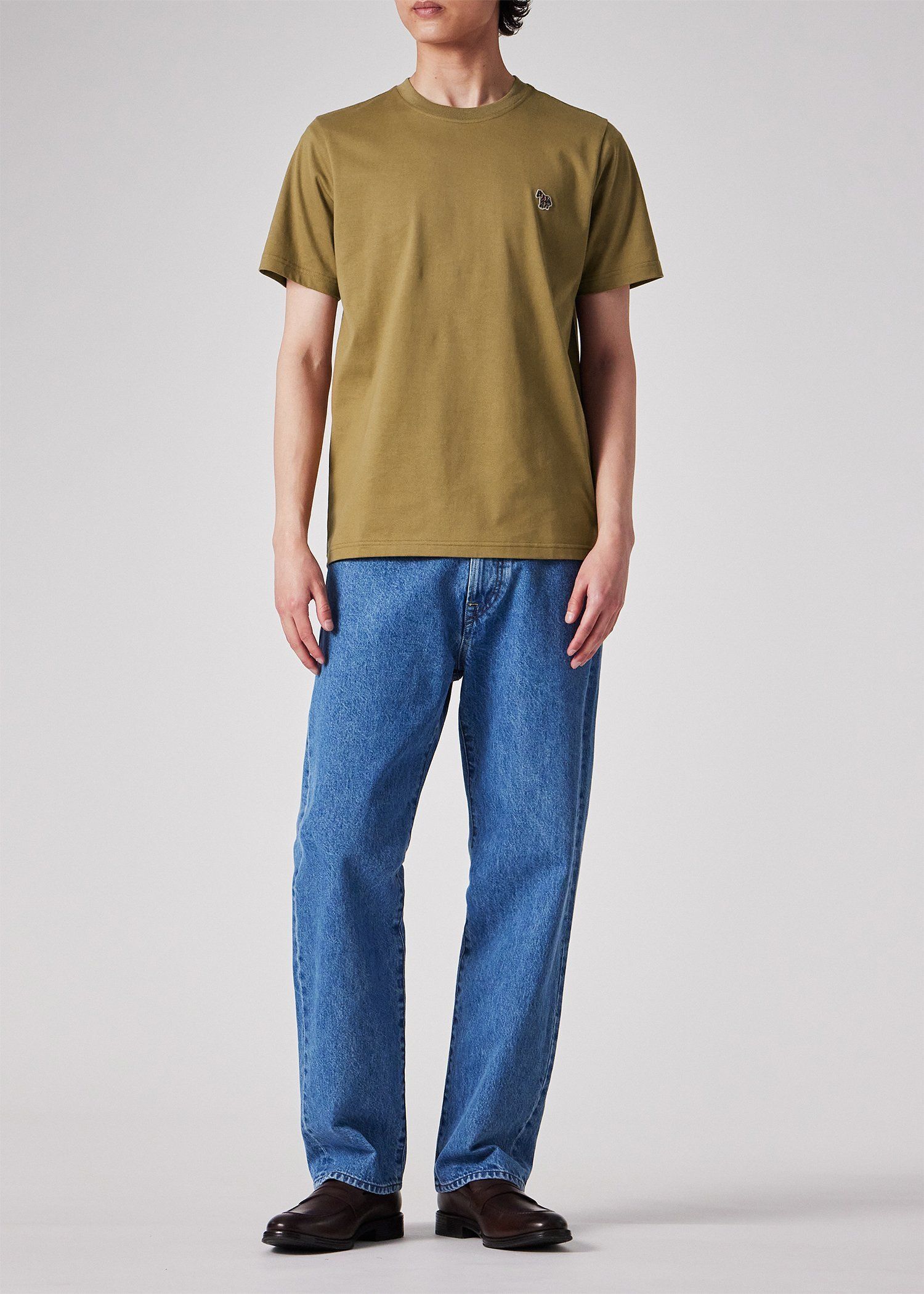 "Sports Stripe Zebra" ワンポイント 半袖Tシャツ