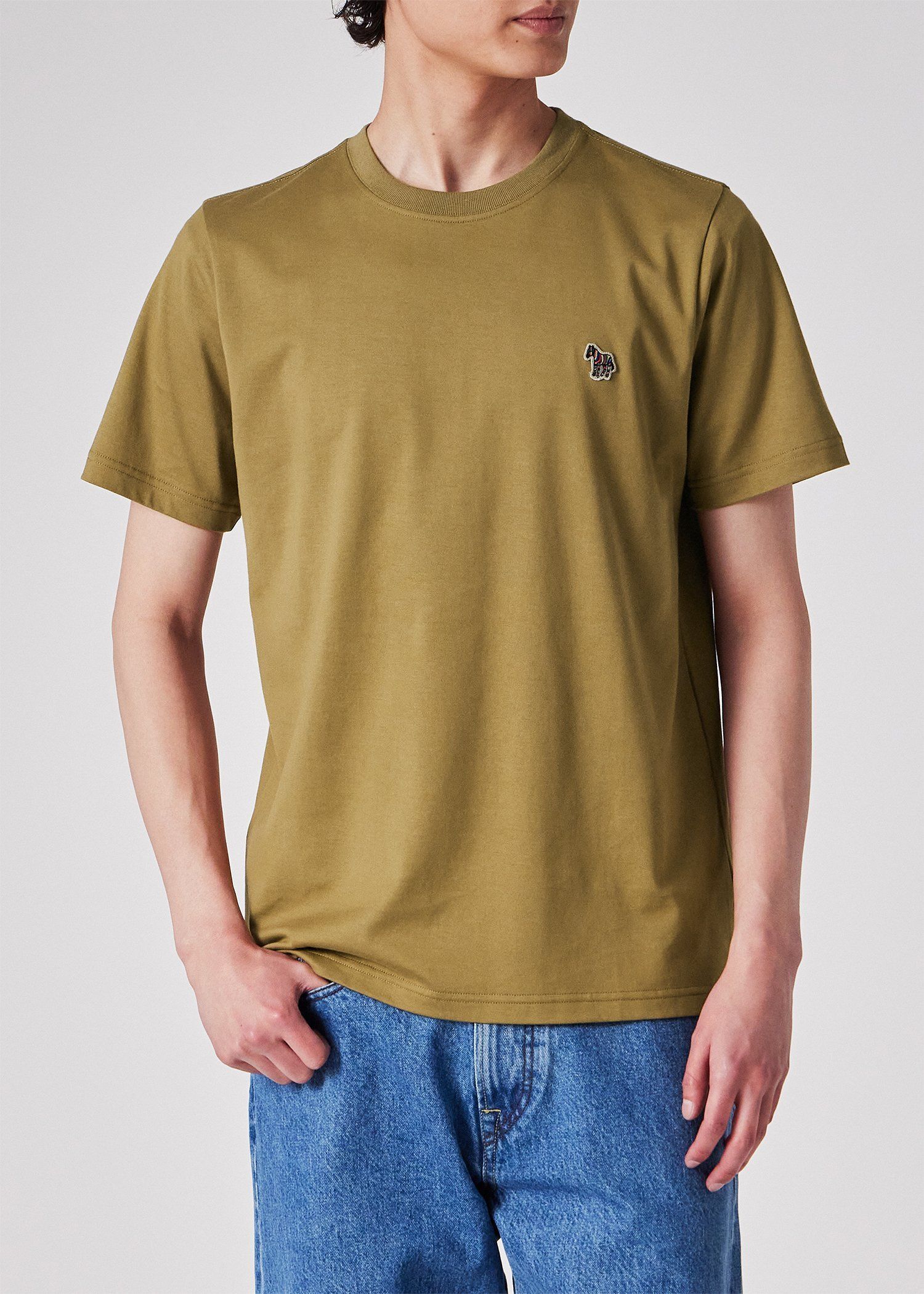 "Sports Stripe Zebra" ワンポイント 半袖Tシャツ