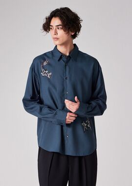 "Drawing Floral" シャツ