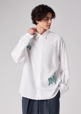 "Drawing Floral" シャツ