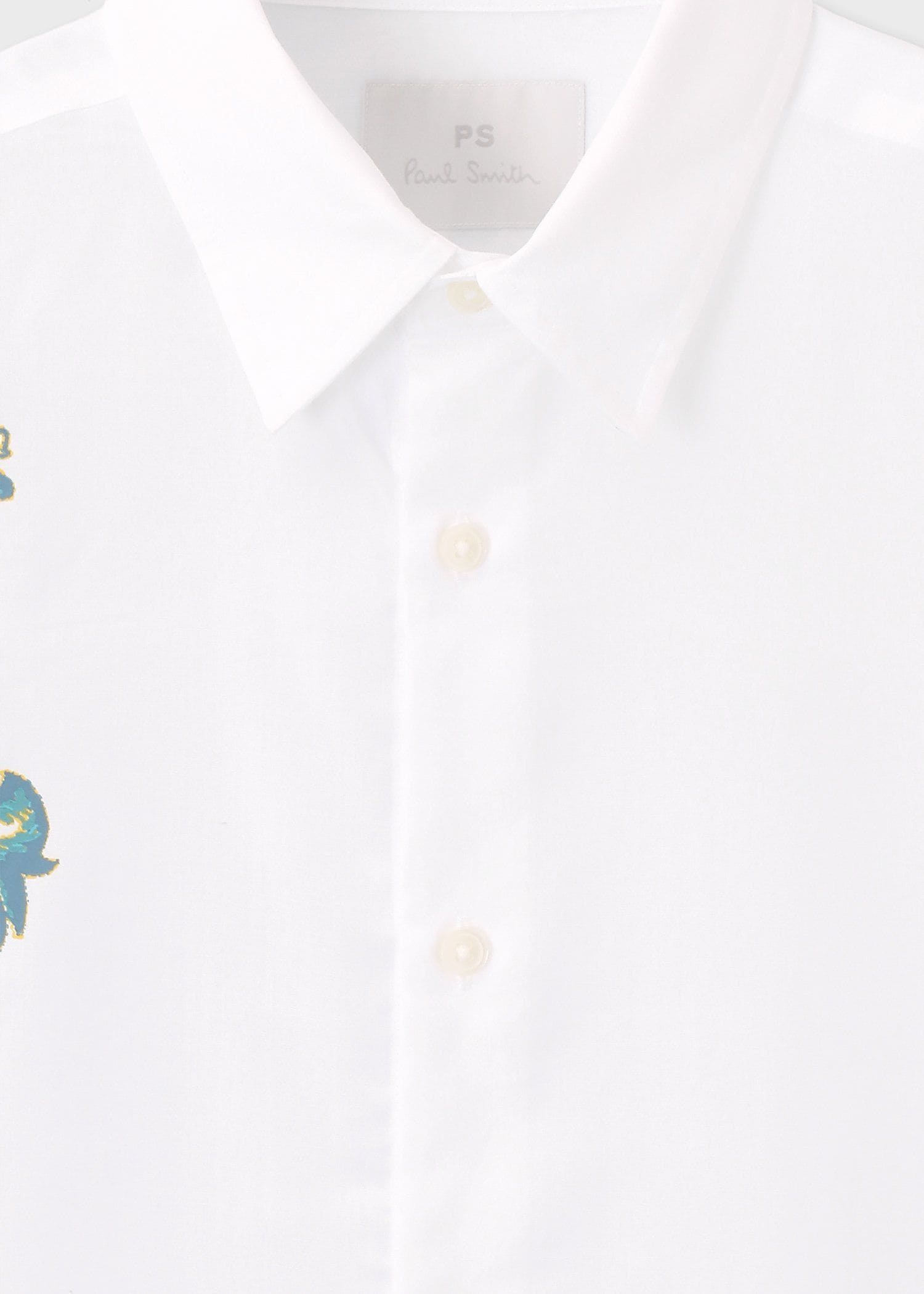 "Drawing Floral" シャツ