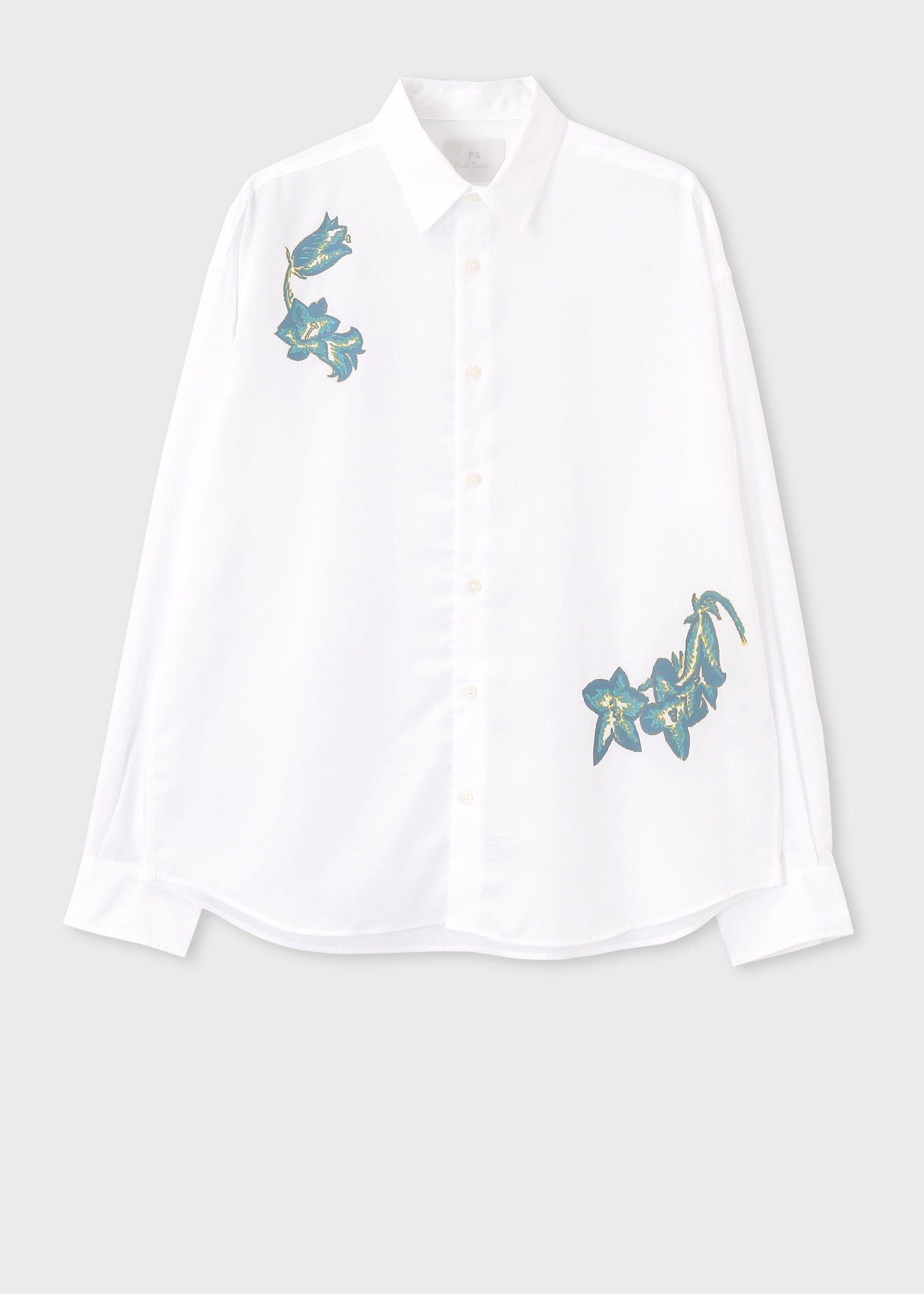 "Drawing Floral" シャツ