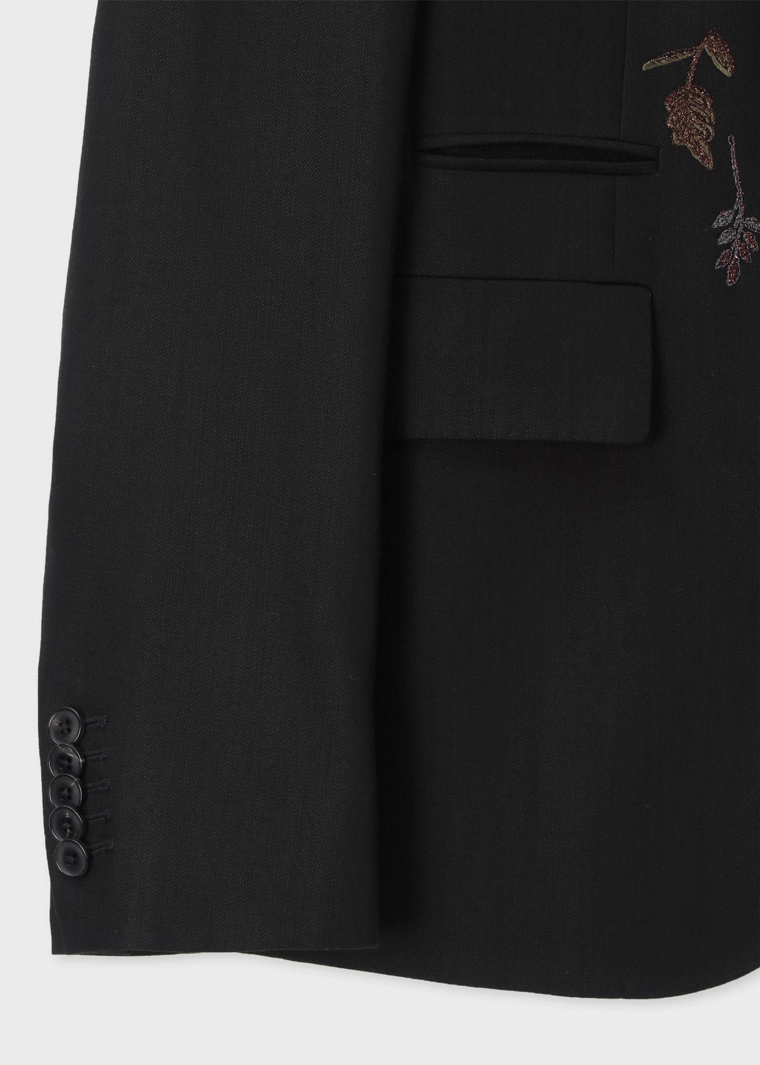 ドレープツイル エンブロイダリー シングル2Bジャケット