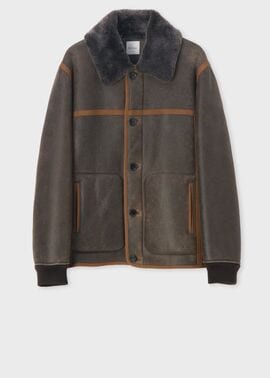 ムートンレザー ハーフブルゾン