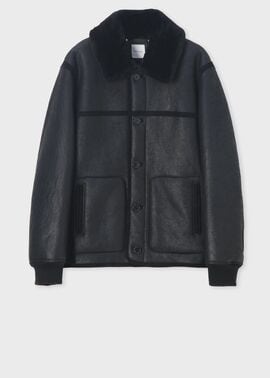 ムートンレザー ハーフブルゾン