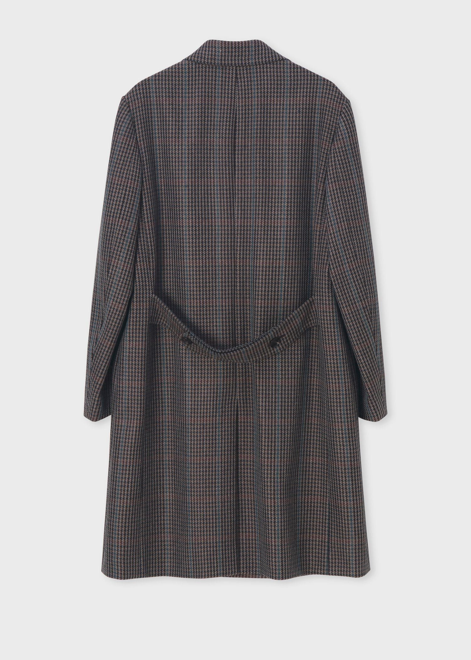 クラシックチェック バックベルト チェスターコート