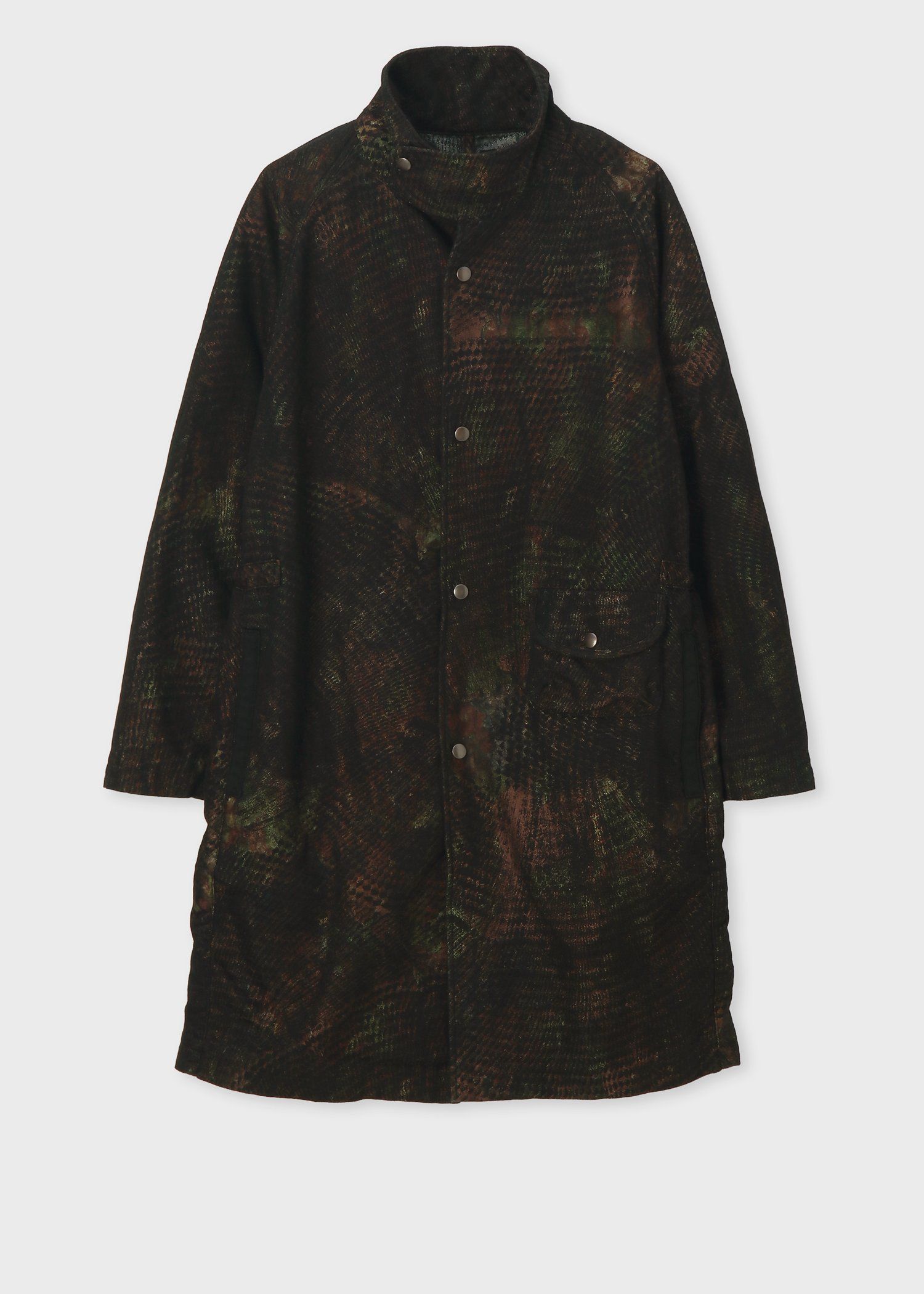 119新品 ポールスミスフォトグラフィック 転写プリント ステンカラーコート L Paul Smith（ポールスミス）の「ハイデンシティ コットン ステンカラー