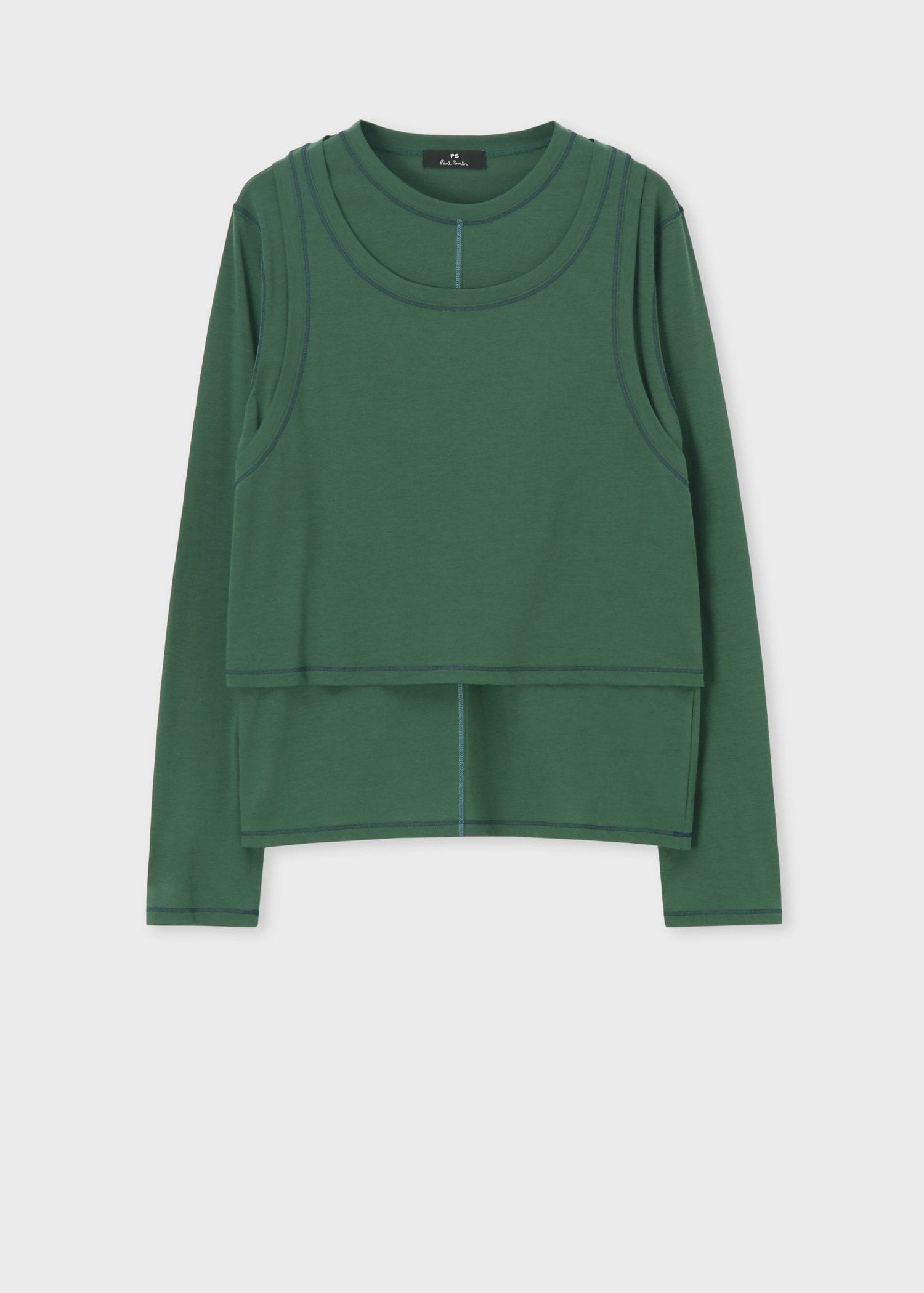 ウィメンズ レイヤード シアー カットソー