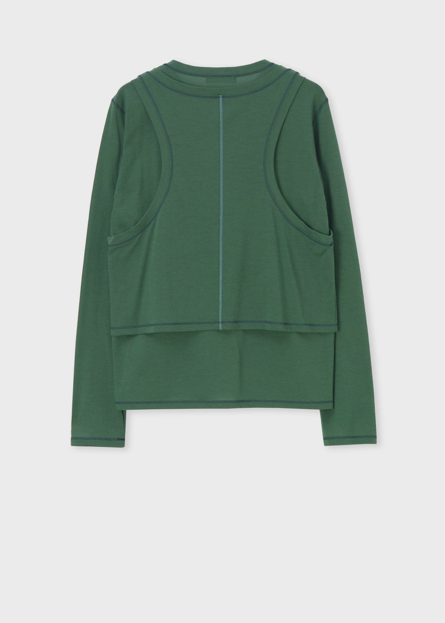 ウィメンズ レイヤード シアー カットソー