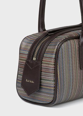 新品★Paul Smith カラードチップキャンバス ショルダーバッグ アイボリー メンズ ポールスミス 斜めがけ 未使用級 大容量3室 ポールスミス カラードチップ キャンバス トート