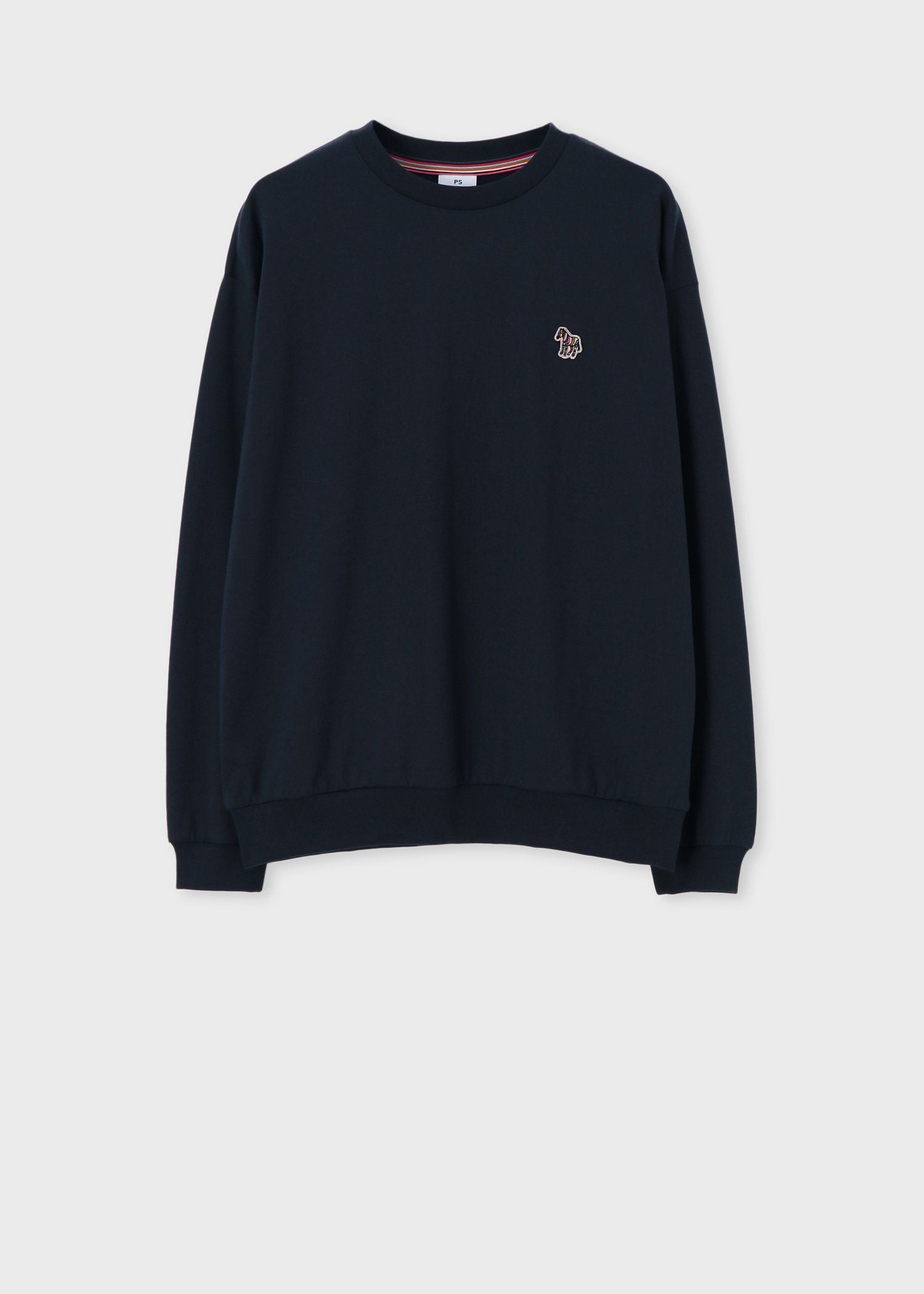 ウィメンズ ゼブラ ワンポイント 長袖Tシャツ（ネイビー） ｜ポール