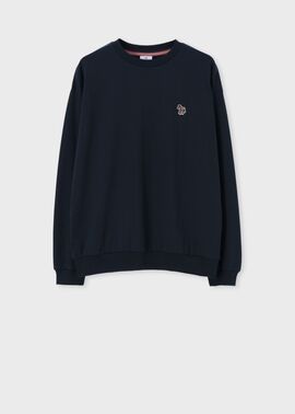ウィメンズ ゼブラ ワンポイント 長袖Tシャツ（ネイビー