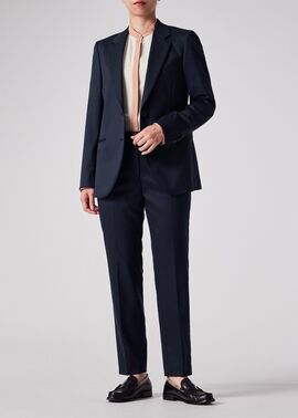 ポールスミス　ミラノジャージ　バイカラー　パンツスーツ　ネイビー　ブラック　38 Paul Smith ONLINE SHOP｜ポール・スミス