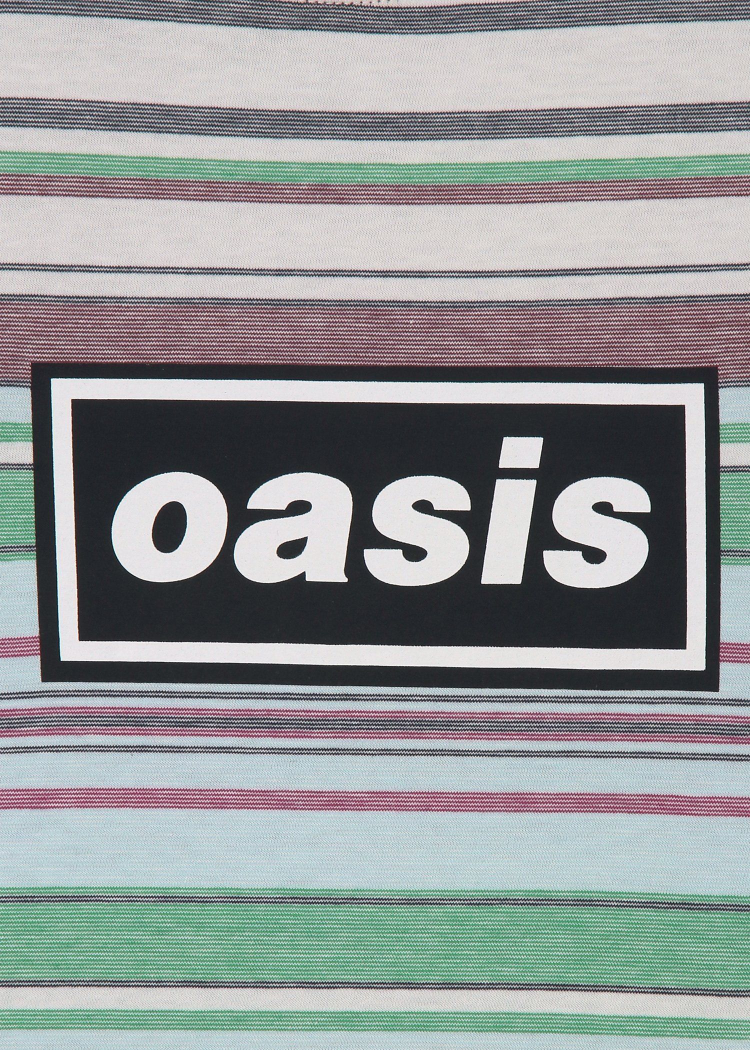 Paul Smith × Oasis ストライプ&ロゴ Tシャツ