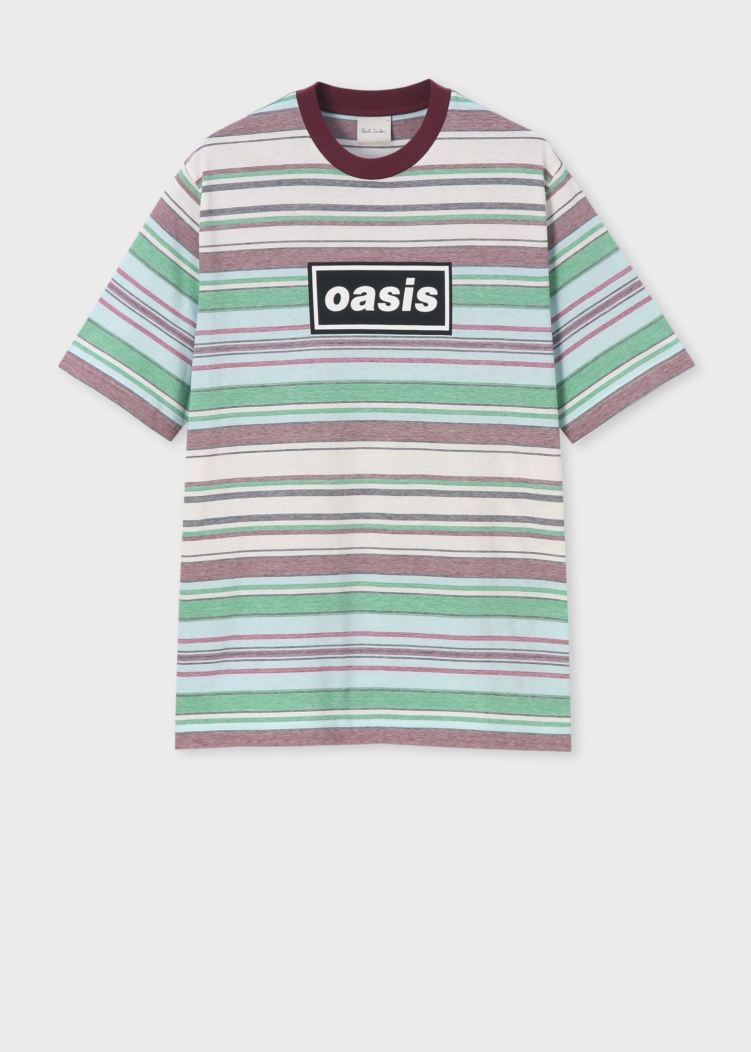 Paul Smith × Oasis ストライプ&ロゴ Tシャツ