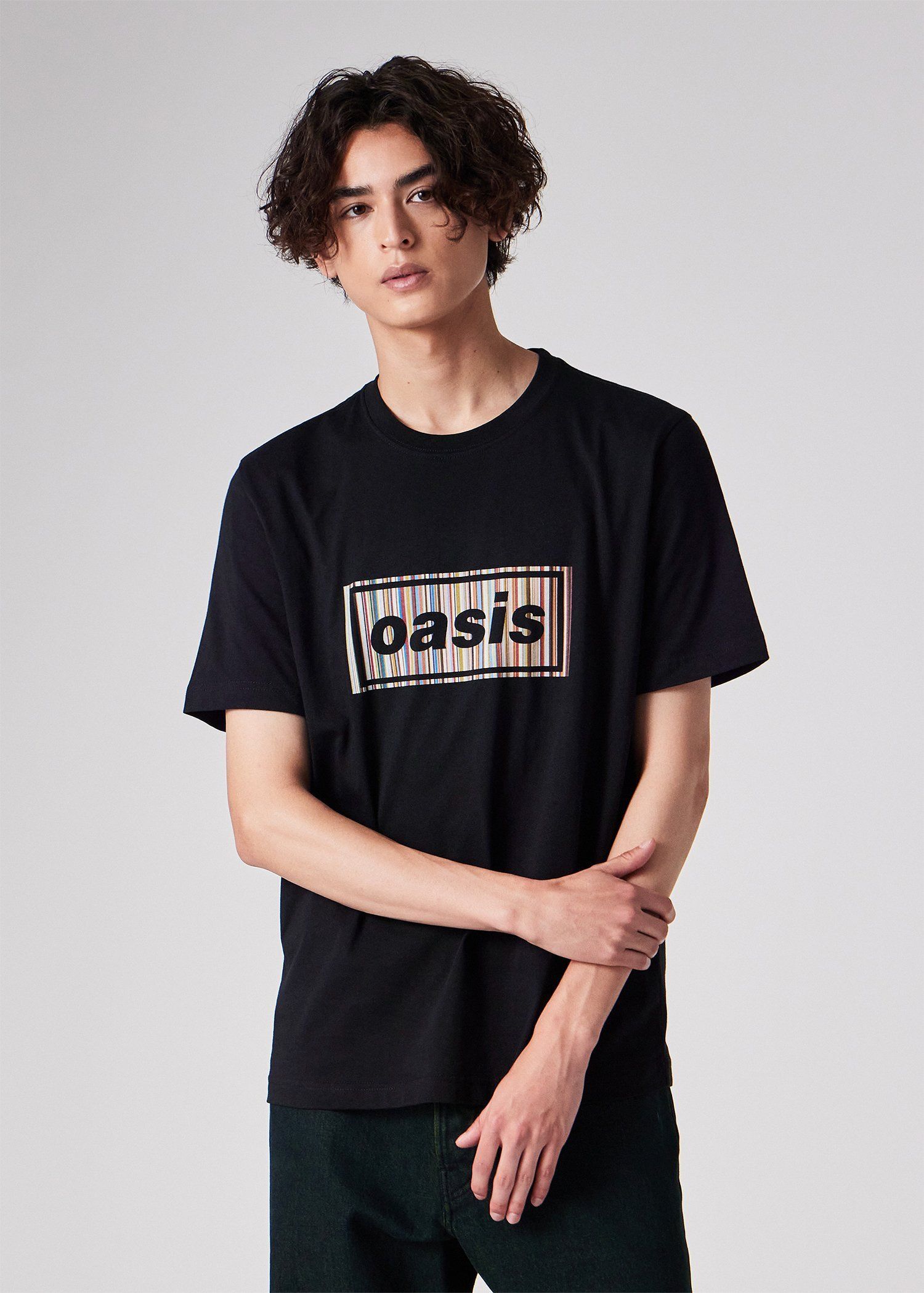 Paul Smith × Oasis シグネチャーストライプロゴ Tシャツ