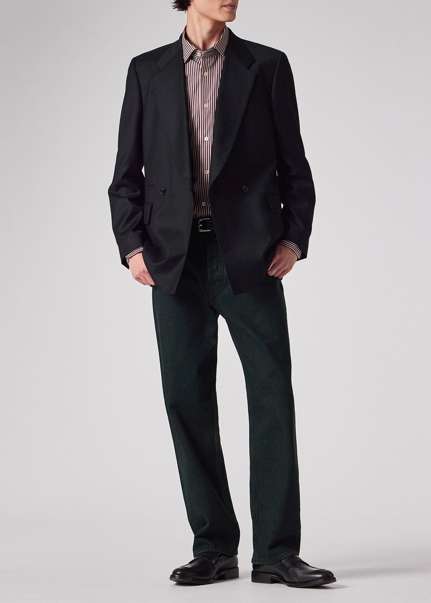 ウールカシミヤフランネル ダブルブレストジャケット