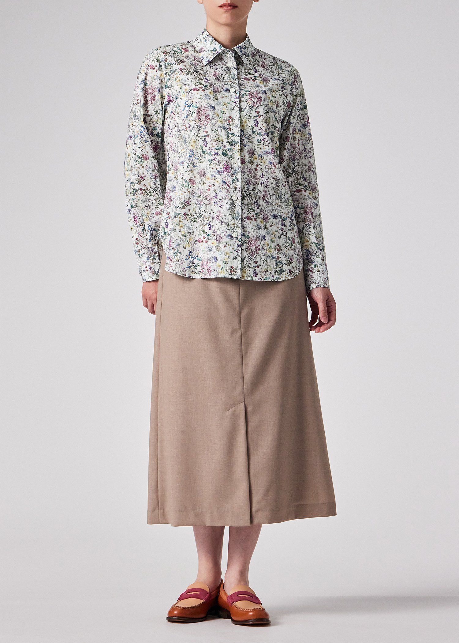 ウィメンズ リバティプリント 長袖シャツ