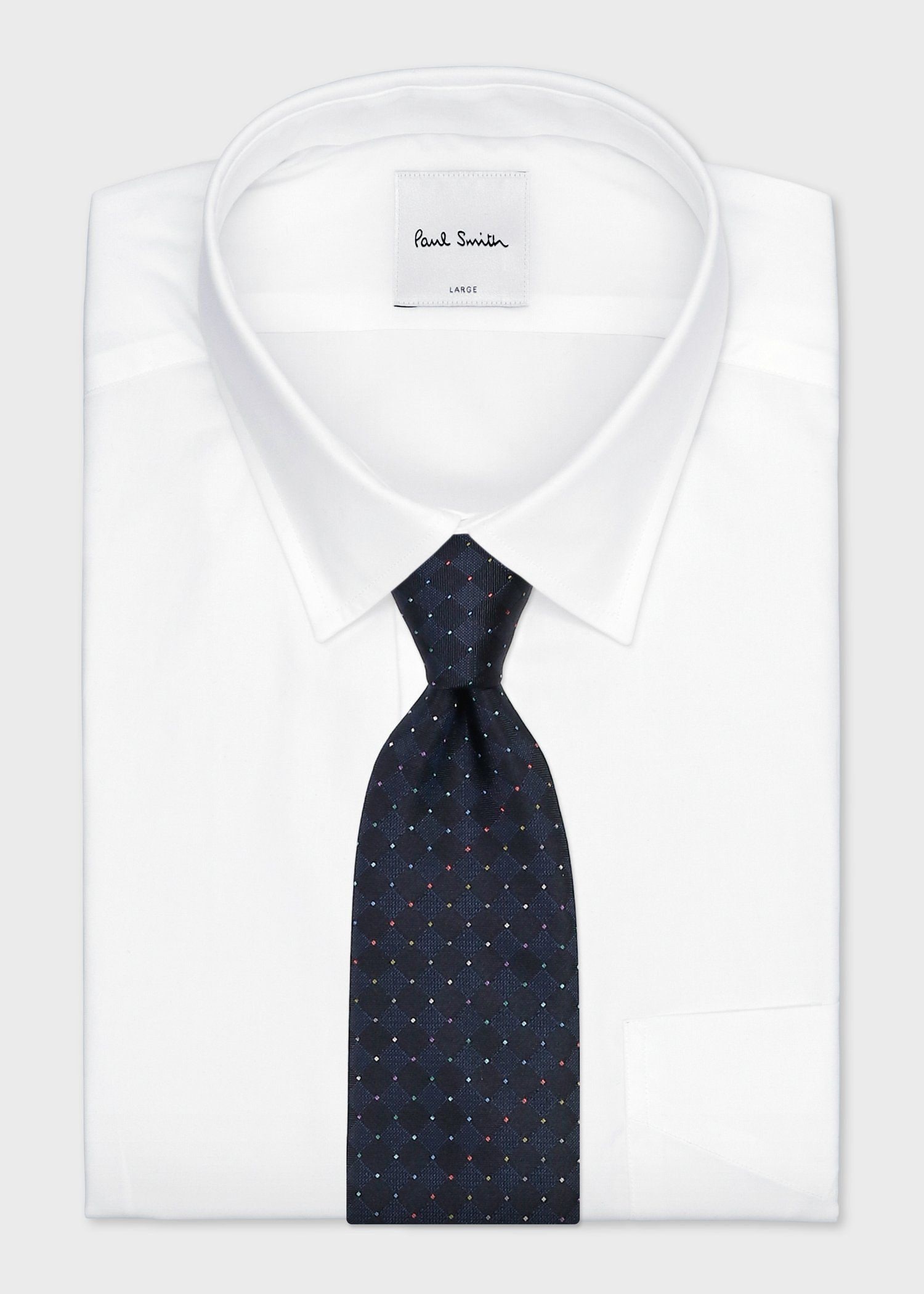 マルチカラーピンドット タイ（ネイビー） ｜ポール・スミス
