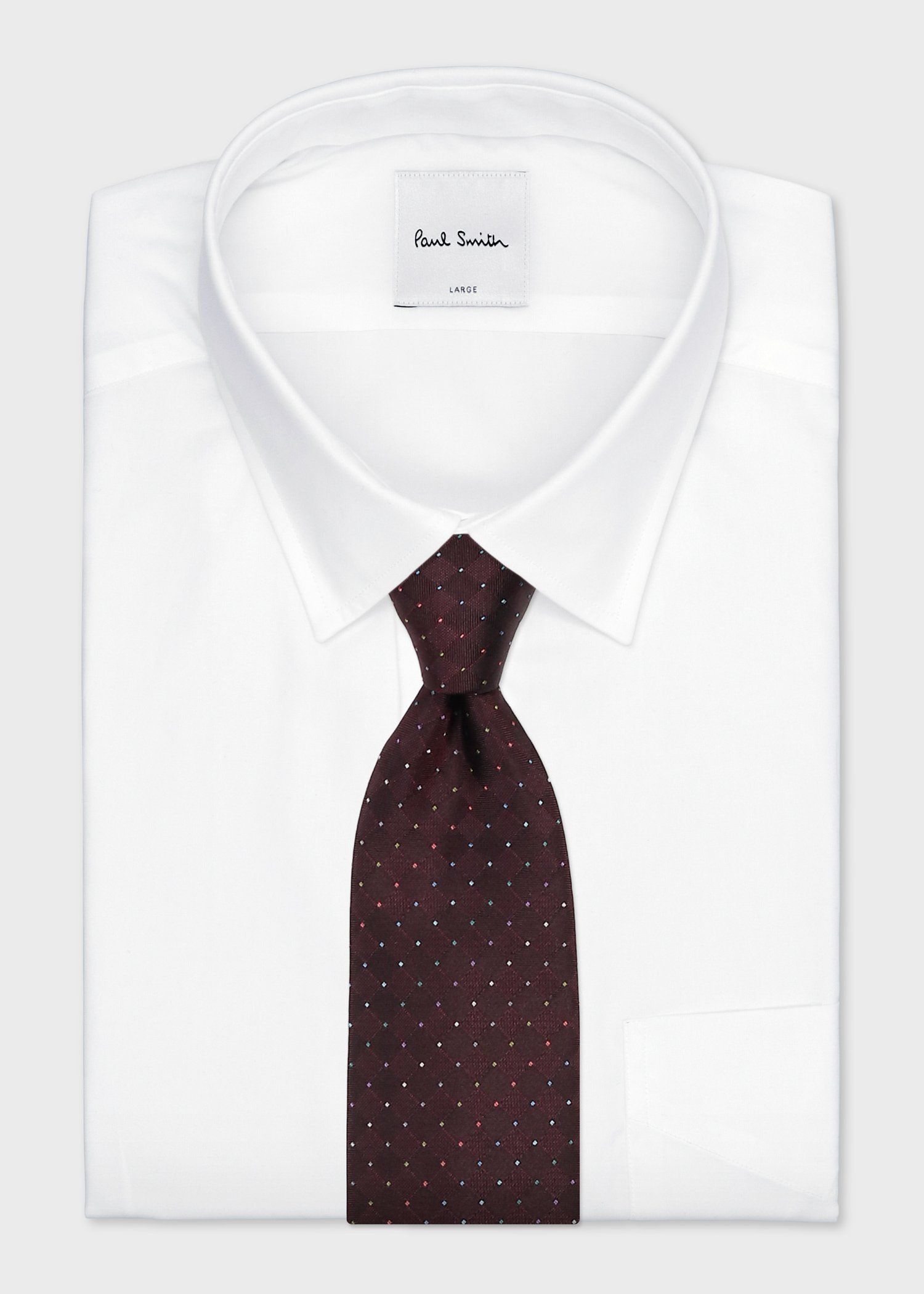 極美品 Paul Smith マルチカラー ネクタイピン マルチカラーピンドット タイ ｜ポール・スミス