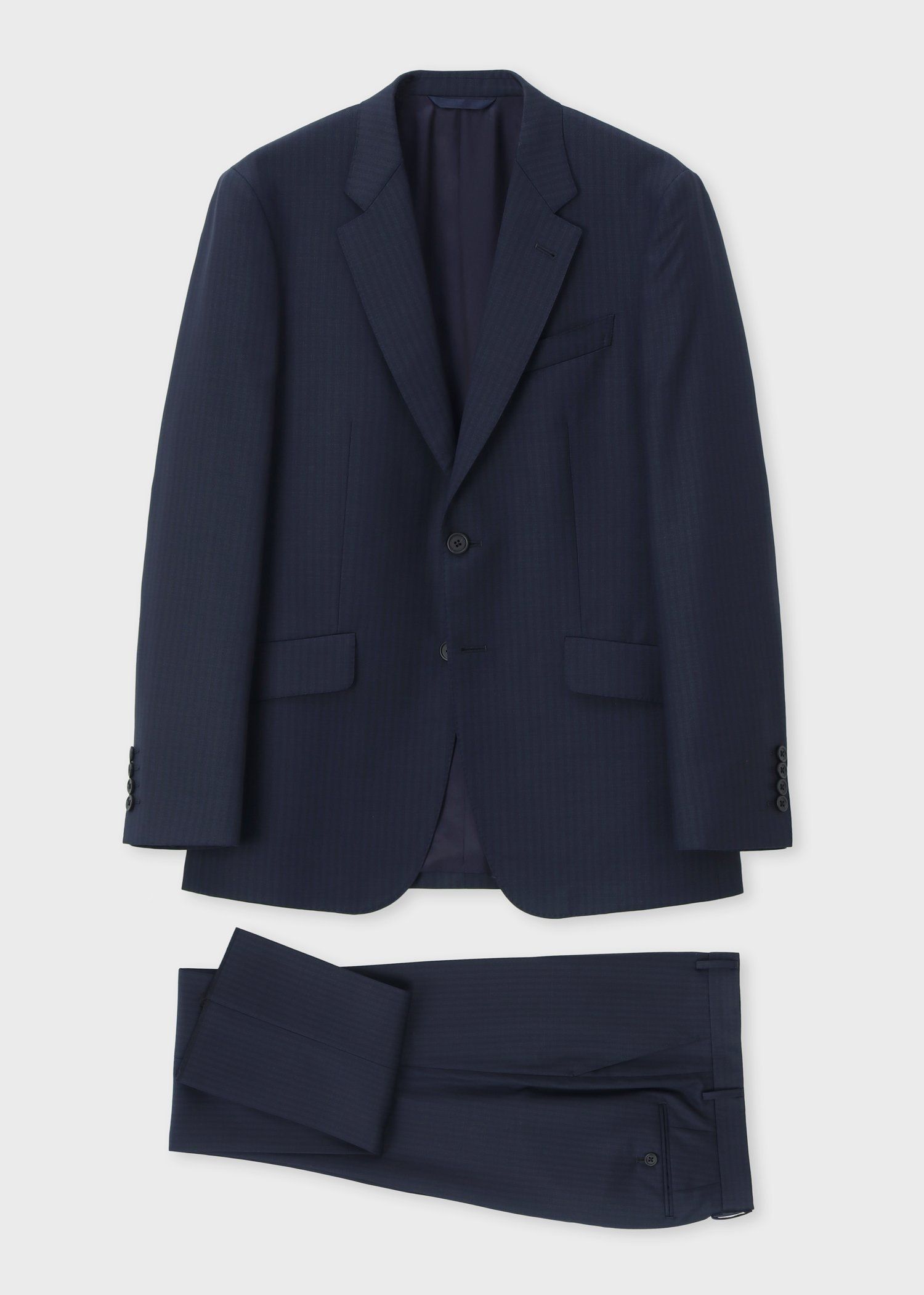 ポールスミス スーツ 濃紺 ストライプ