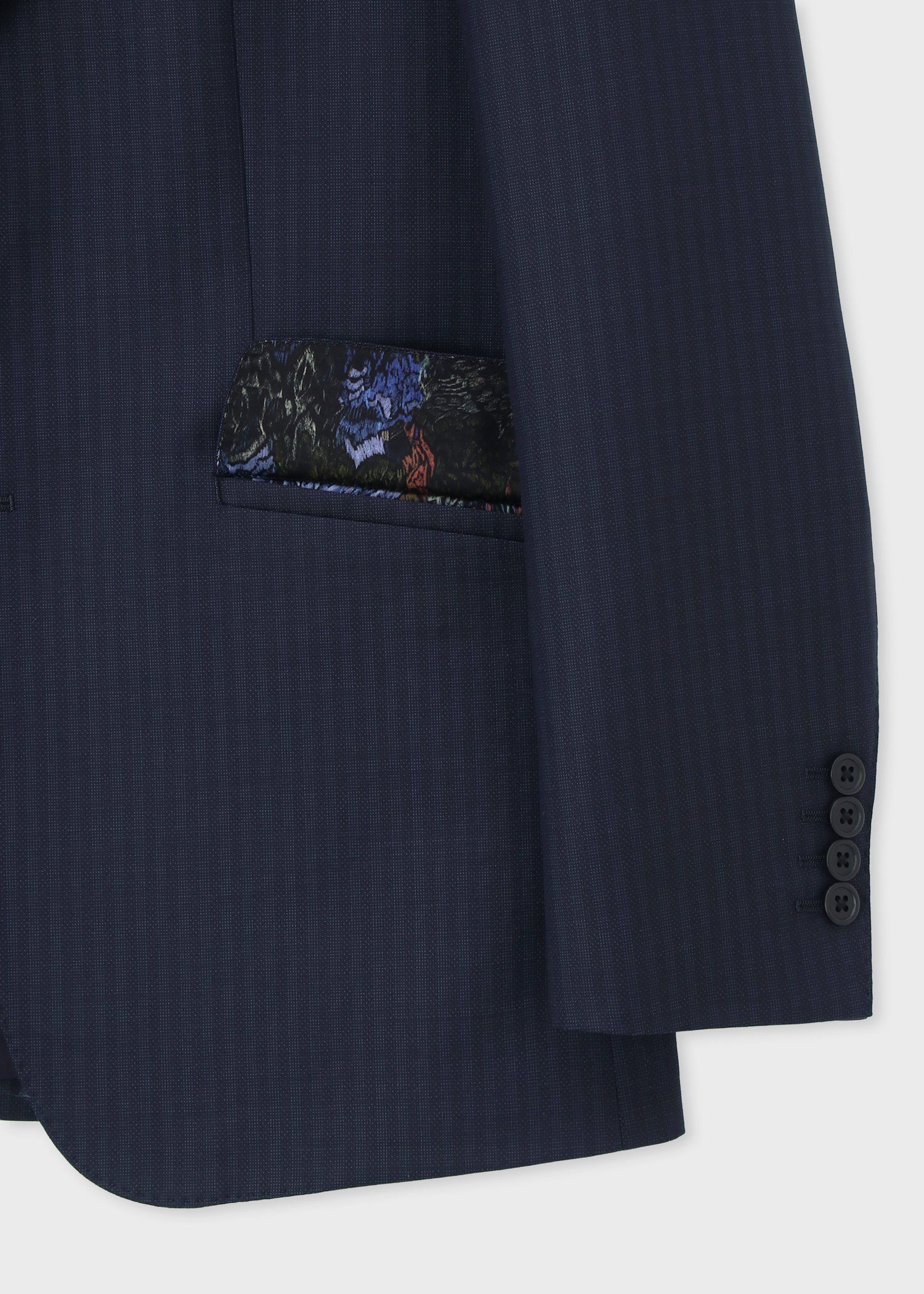 メンズ●【ポールスミス】ネービーカラーピンストライプスーツ美品● ピンヘッドストライプ シングル2Bスーツ（ネイビー） ｜ポール・スミス