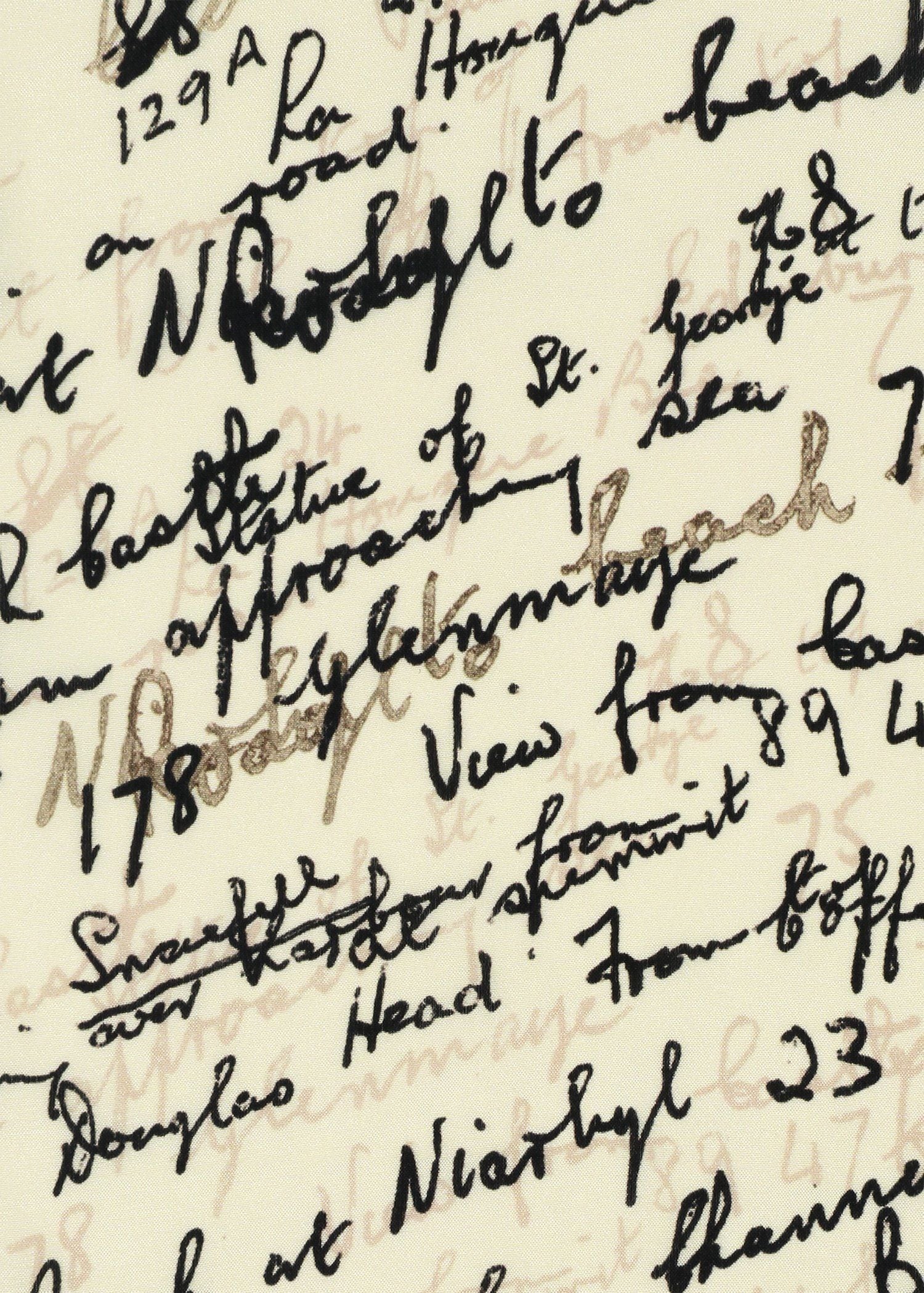 "Slide Notes" スカーフ