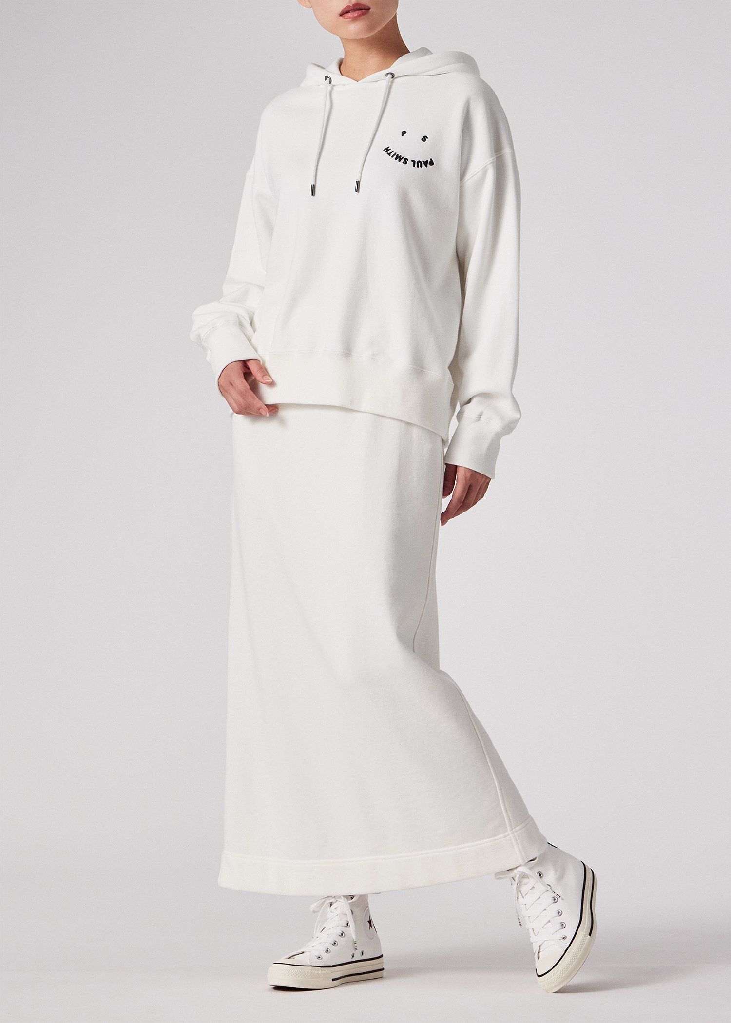 ウィメンズ "Happy" フーデッド パーカ