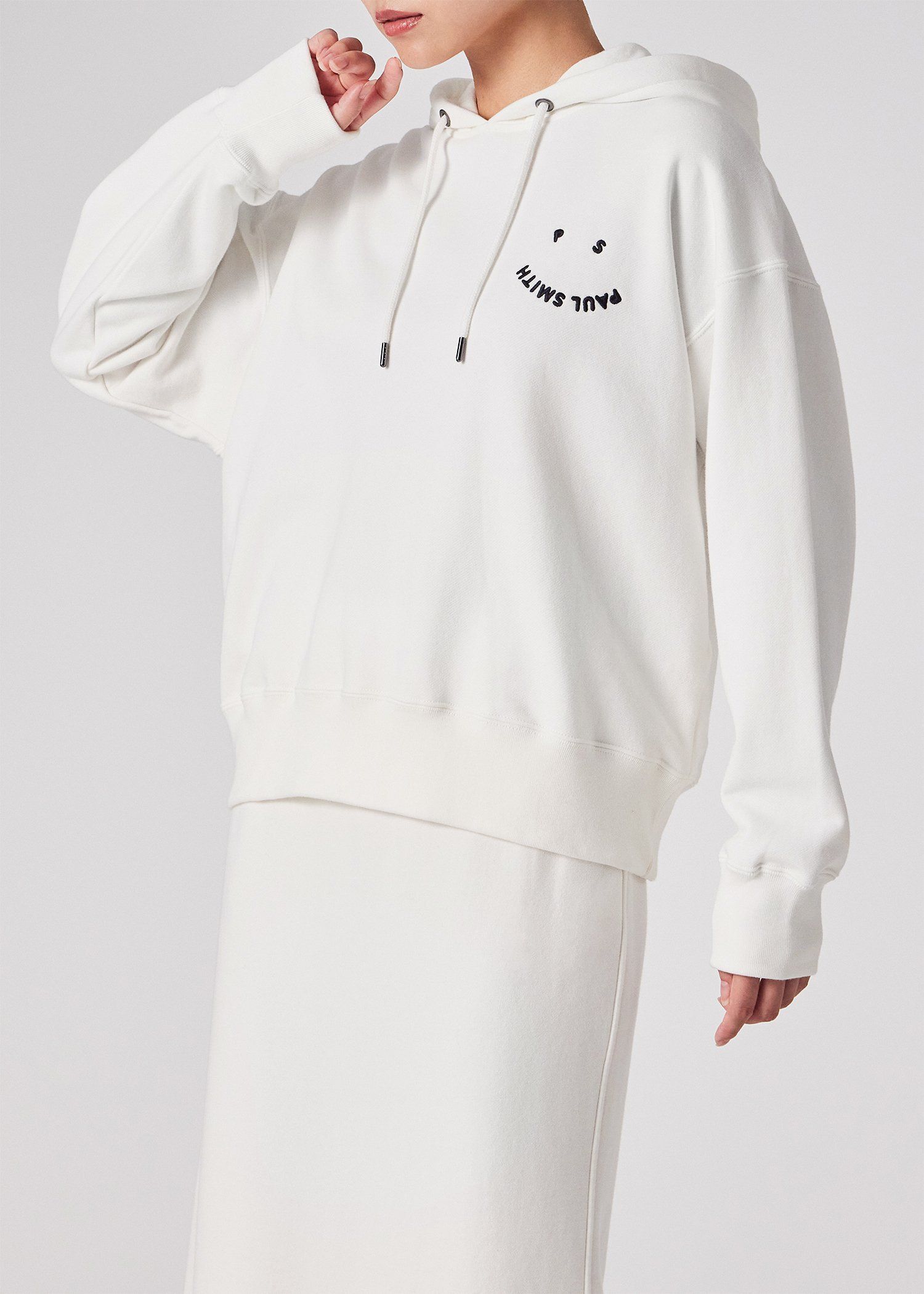 ウィメンズ "Happy" フーデッド パーカ