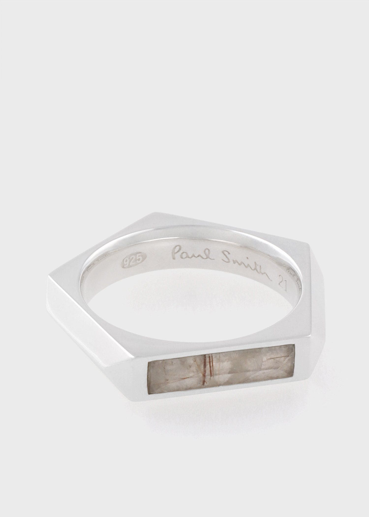 "Pentagon Rutilated Quartz" リング