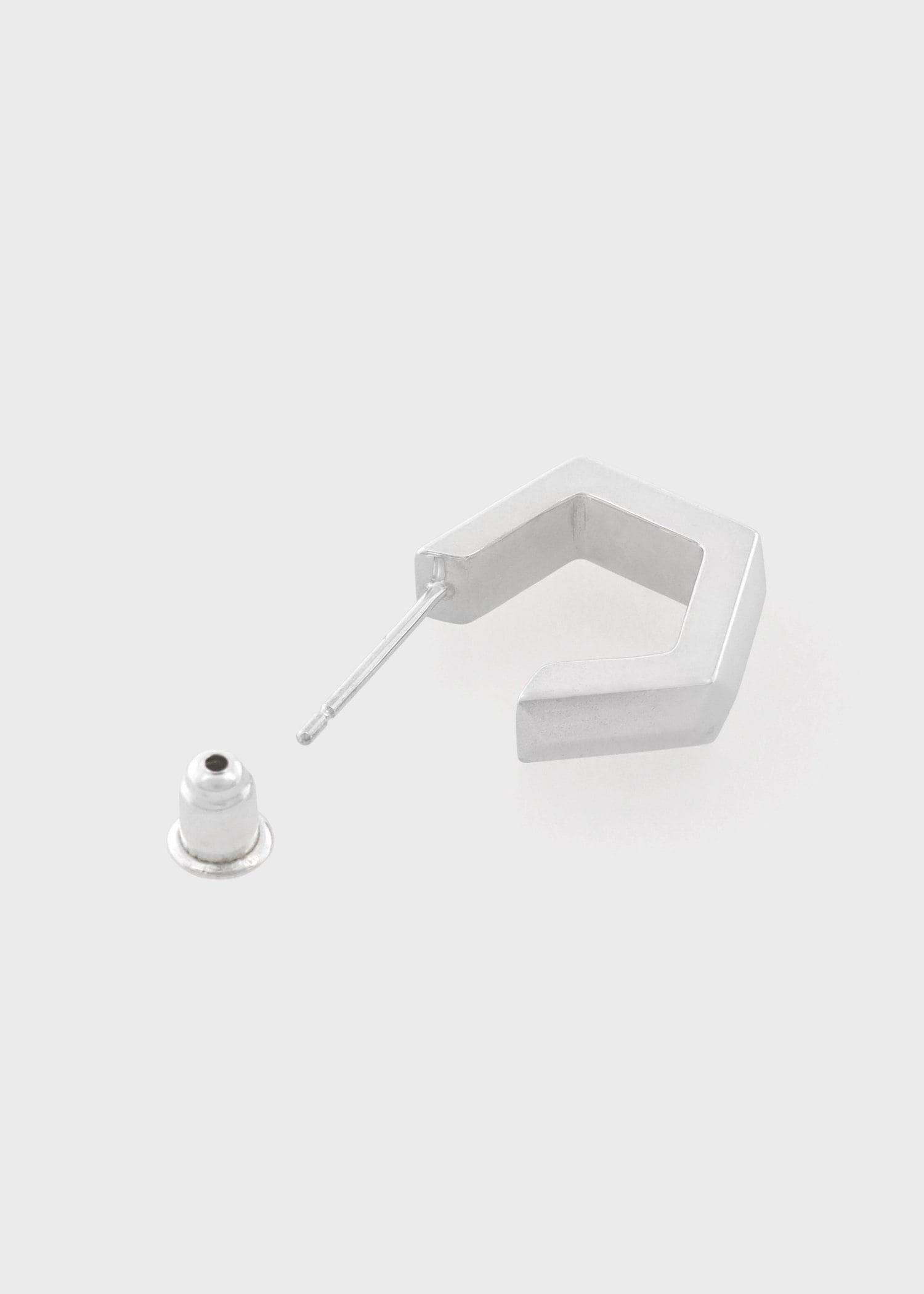 "Pentagon Rutilated Quartz" シングルピアス