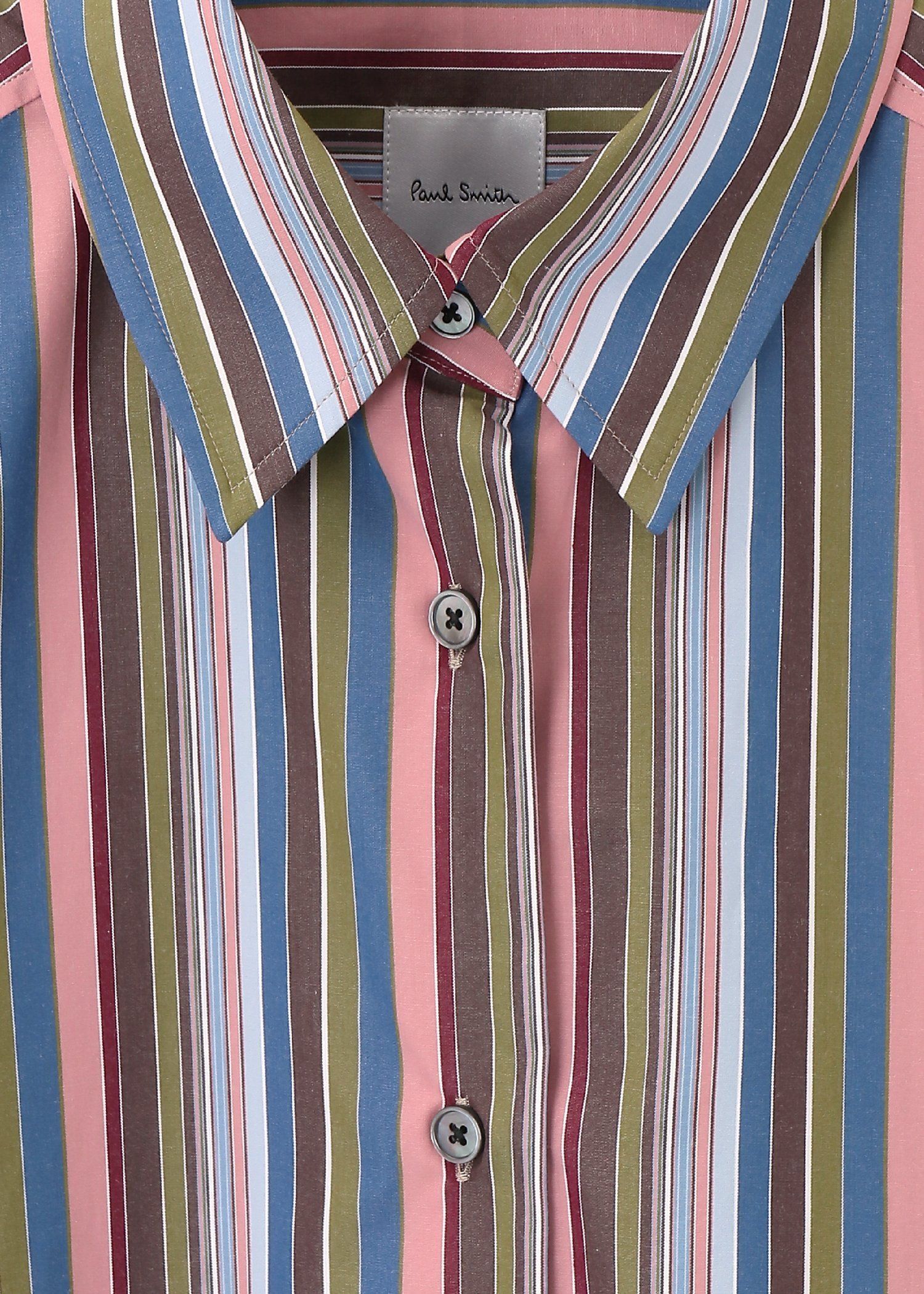 ● Paul Smith ポールスミス ボタンダウンストライプ柄シャツ S ブルー系 ジョイックスコーポレーション Paul Smith ポールスミス シャツ サイズ:M マルチストライプ