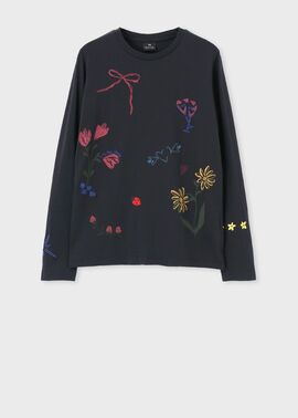 ウィメンズ "Daisy Chain Doodle" 長袖Tシャツ