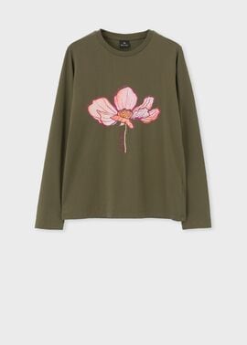 ウィメンズ シングル ブルーム 長袖Tシャツ