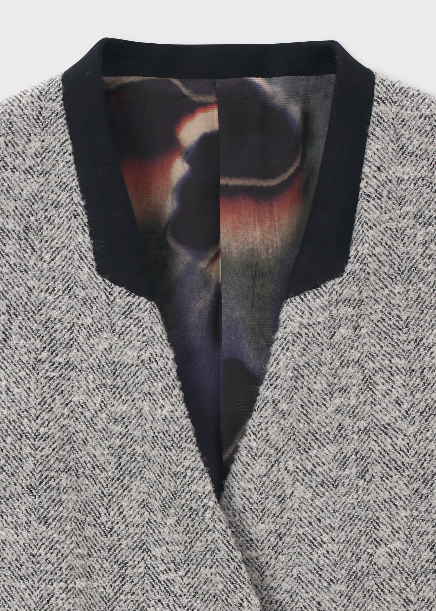 ウィメンズ ヘリンボーン ツイード ロングジレ