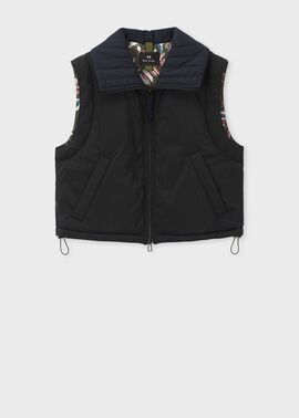 ウィメンズ タフタ スタンドカラー ベスト