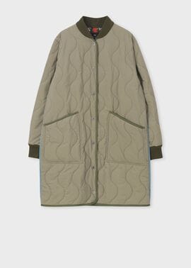 ウィメンズ キルティング ロングコート