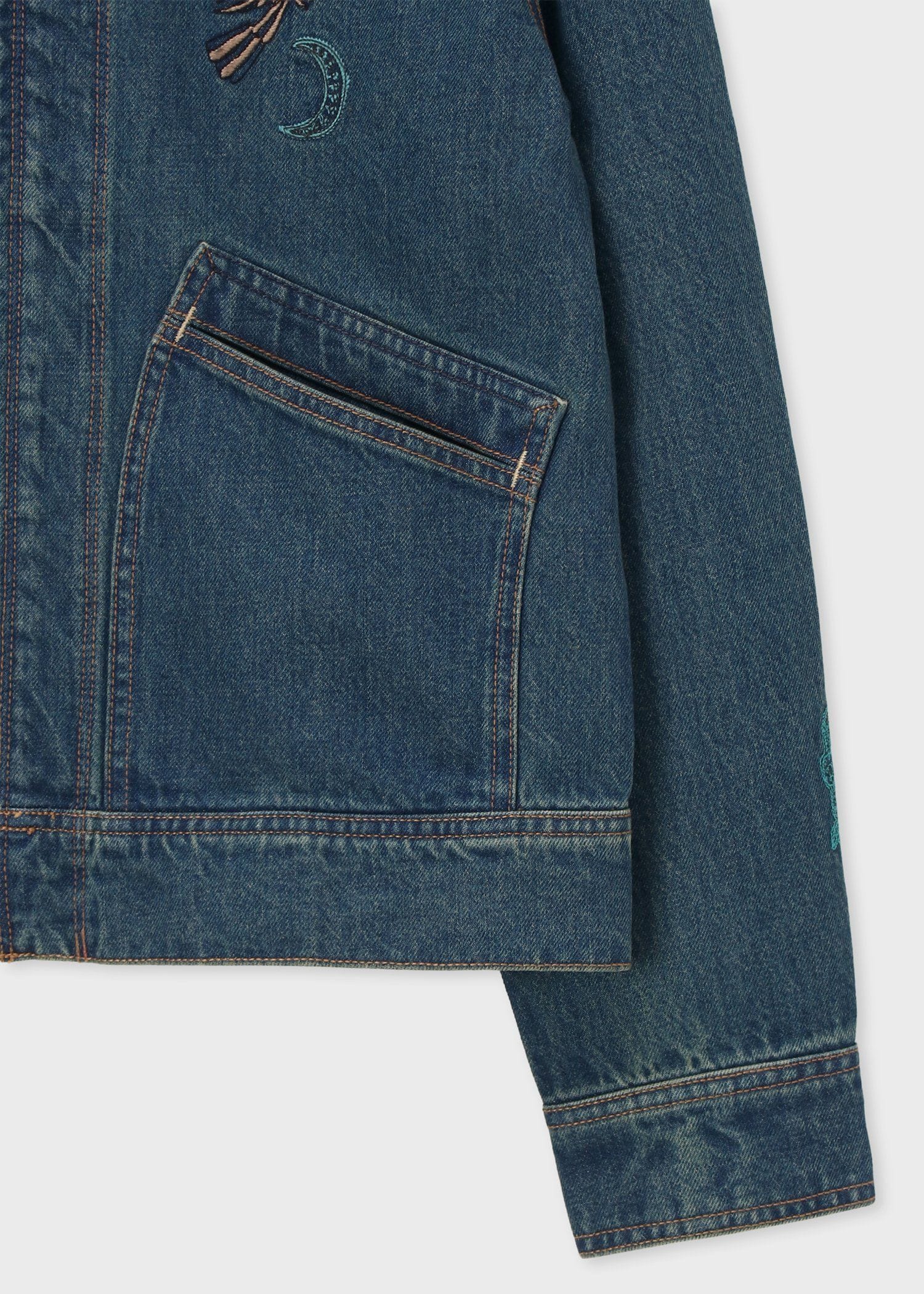 "Little Beasts" エンブロイダード デニムジャケット