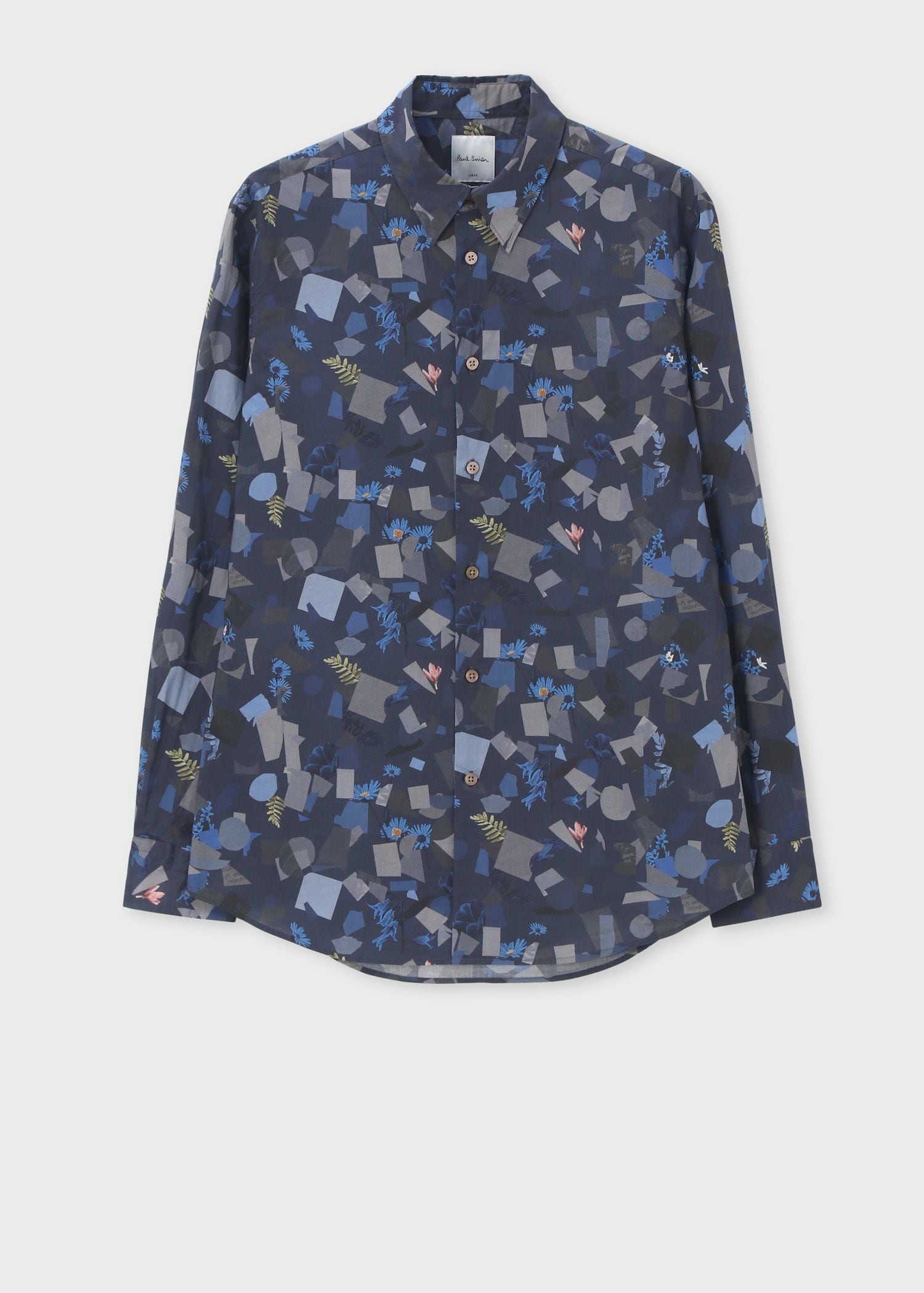 ジオメトリックボタニカル シャツ（ブルー） ｜ポール・スミス