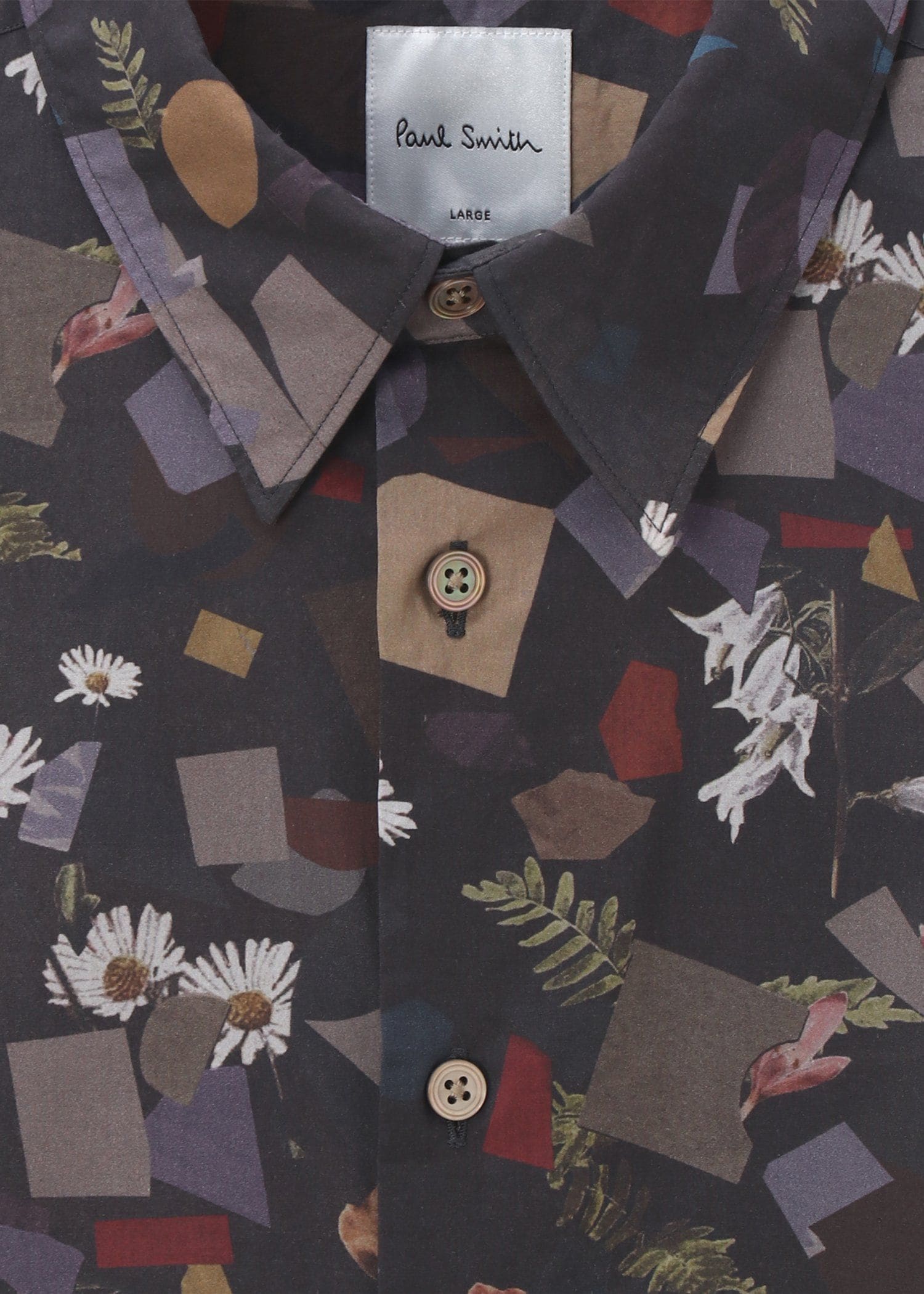 ジオメトリックボタニカル シャツ